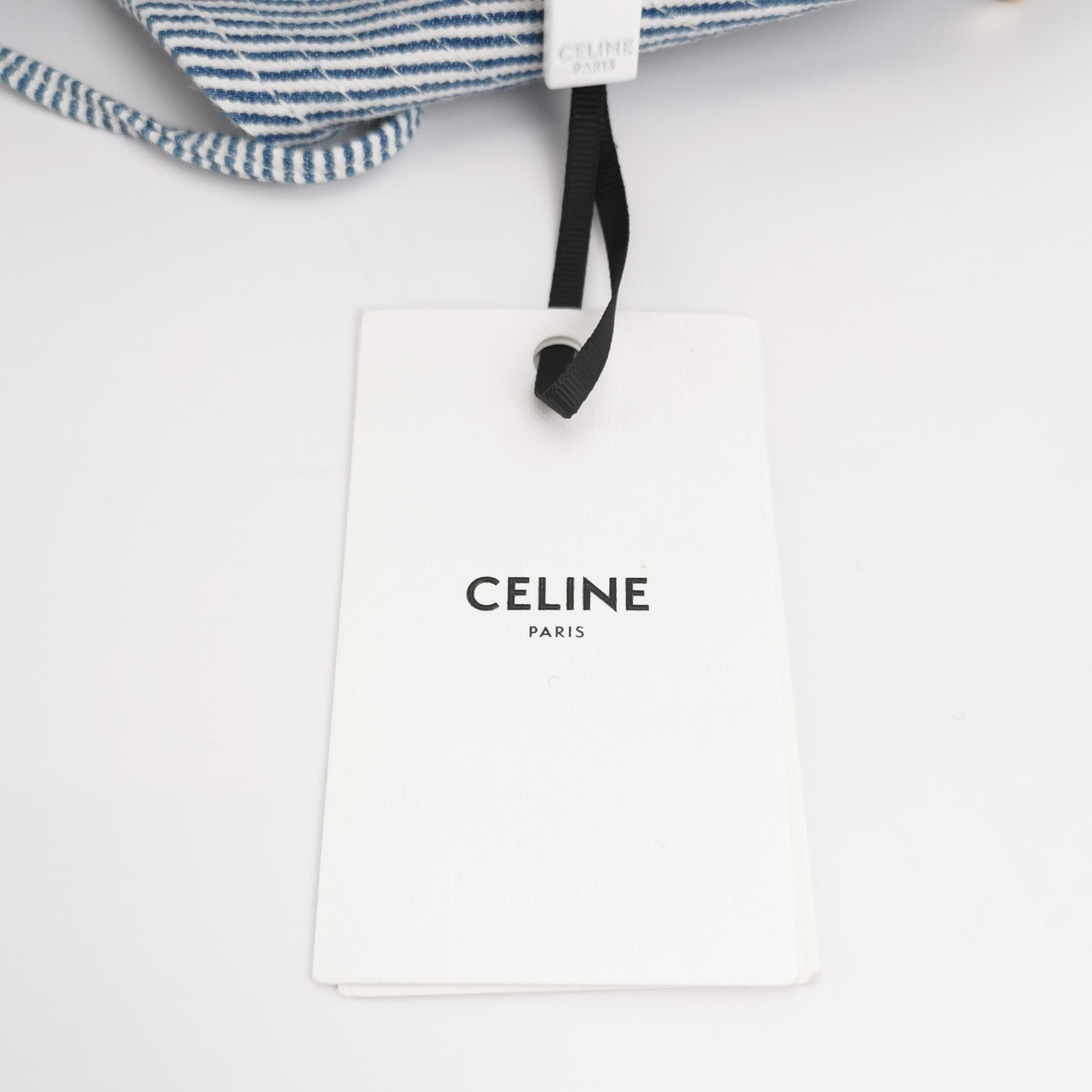 Celine Celine Striped Logo Bucket Hat Size M Size ONE SIZE - 5 Thumbnail