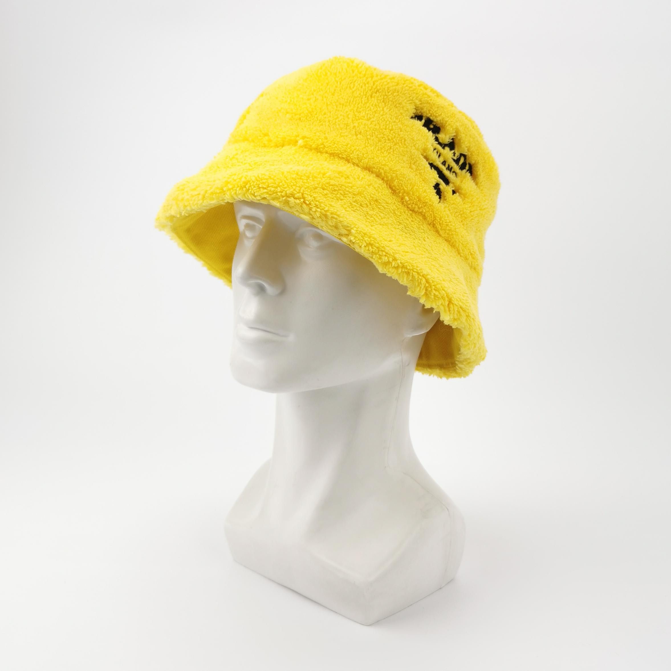 Prada Prada Yellow Terry Logo Bucket Hat Size M Size ONE SIZE - 2 Thumbnail