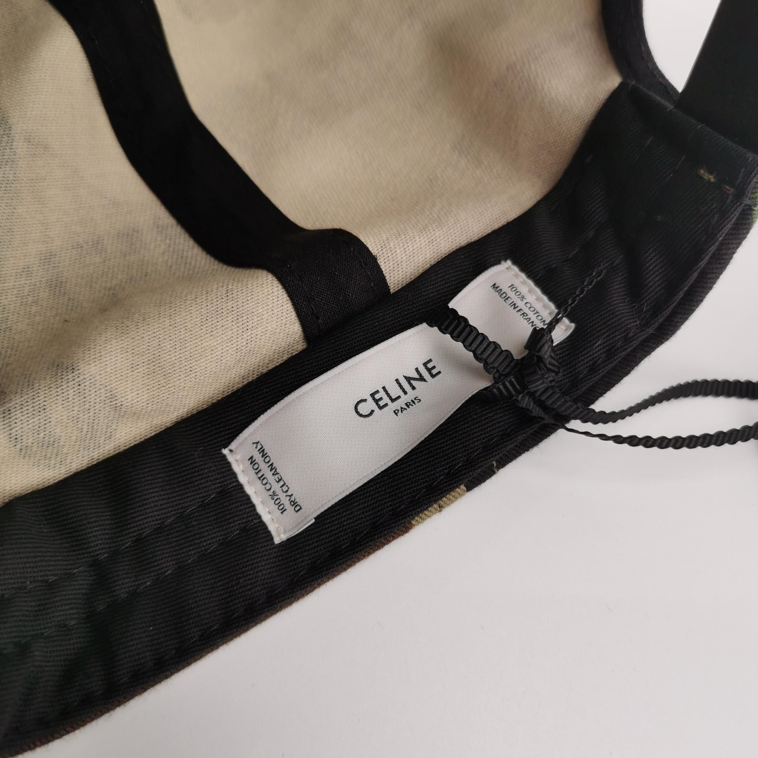 Celine Celine Camouflage Cotton Baseball Cap ONE SIZE Size ONE SIZE - 4 Thumbnail