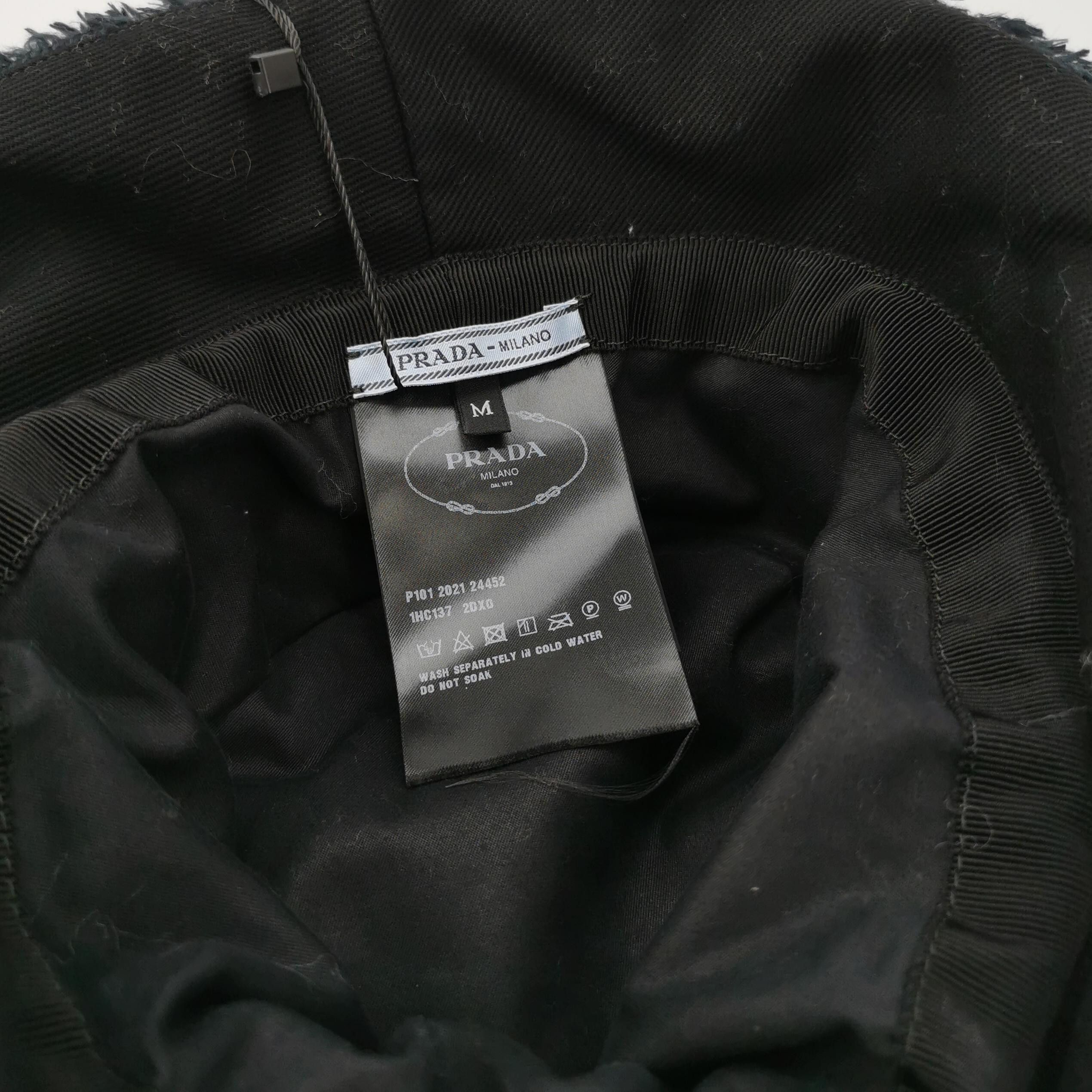 Prada Prada Terry Logo Bucket Hat M Size ONE SIZE - 4 Thumbnail