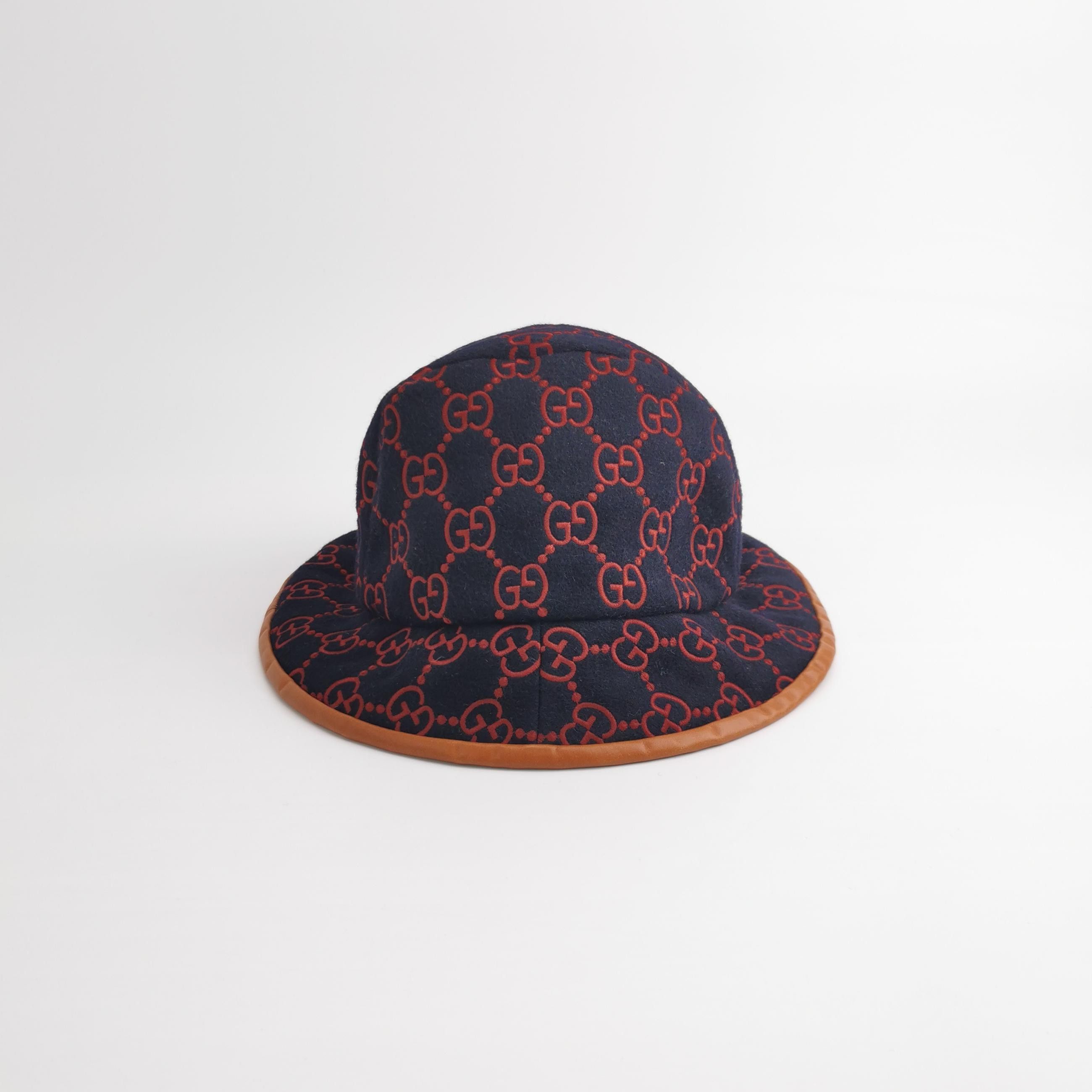 Gucci Gucci GG Logo Wool Blend Bucket Hat Size M Size ONE SIZE - 3 Thumbnail