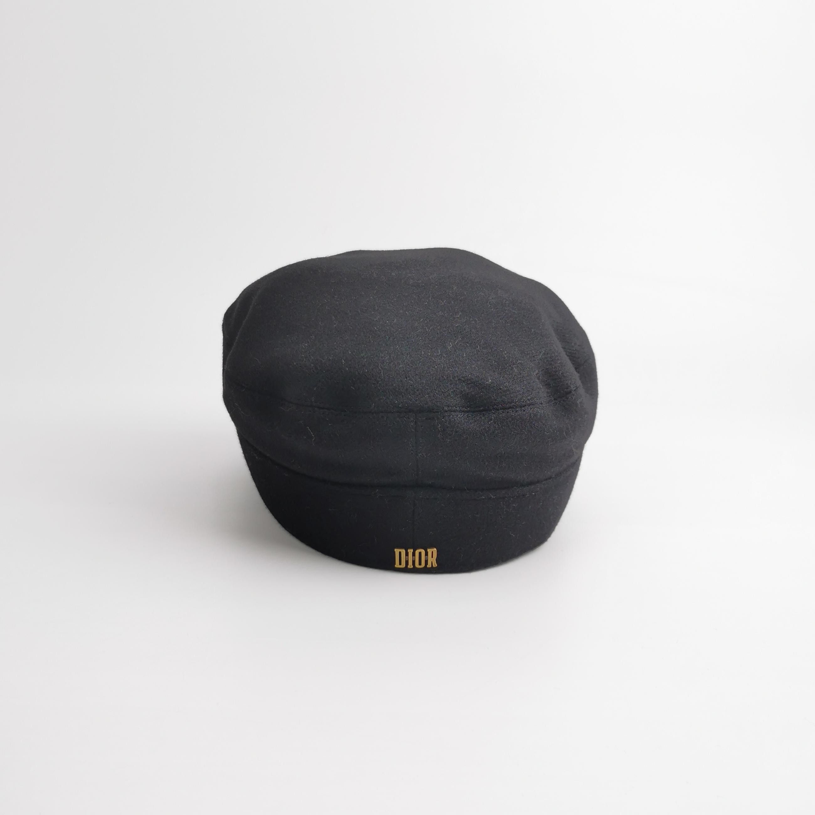 Christian Dior Monsieur Christian Dior Cashmere Logo Cap Size 58 Size ONE SIZE - 3 Thumbnail