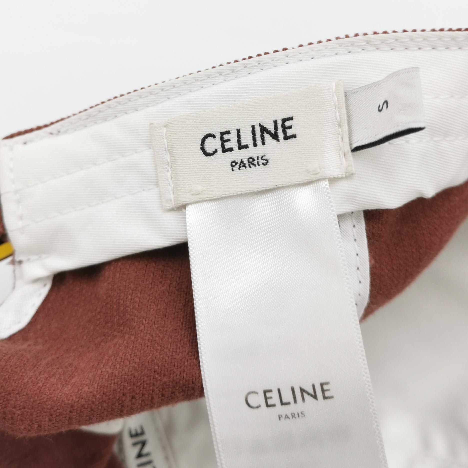 Celine Celine Triomphe Corduroy Baseball Cap Size S Size ONE SIZE - 4 Thumbnail