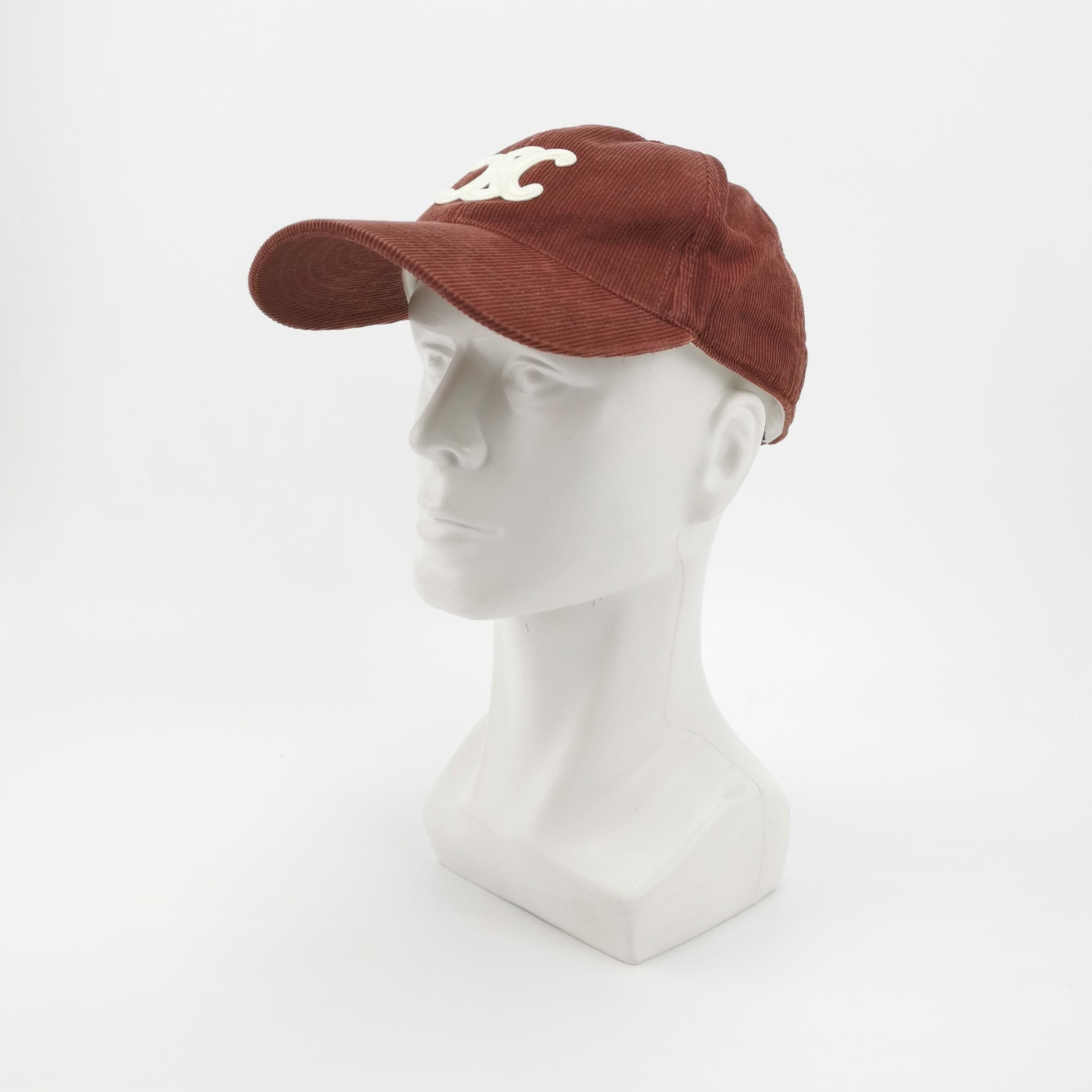 Celine Celine Triomphe Corduroy Baseball Cap Size S Size ONE SIZE - 2 Thumbnail