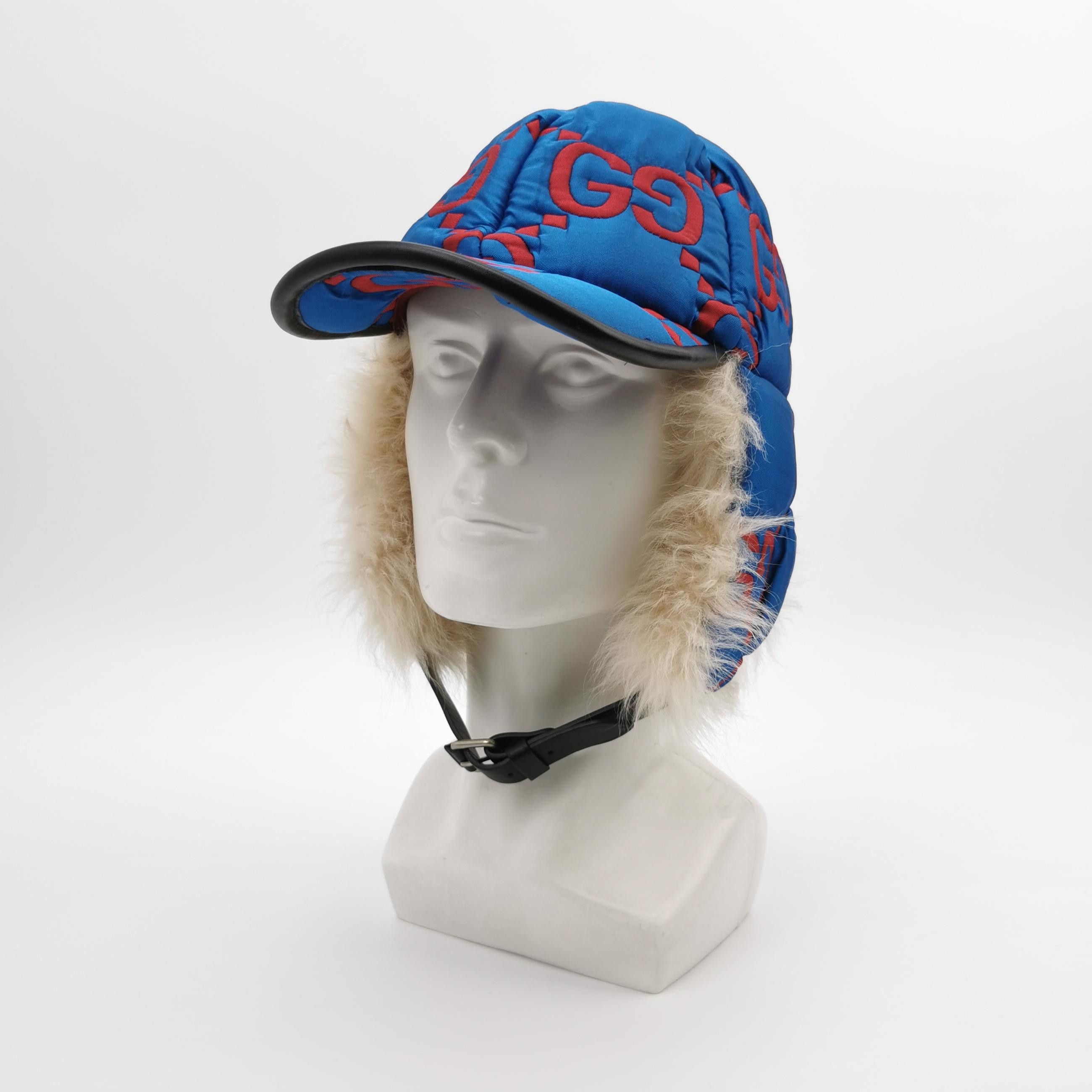 Gucci Gucci GG Monogram Earflap Hat Size M Size ONE SIZE - 2 Thumbnail