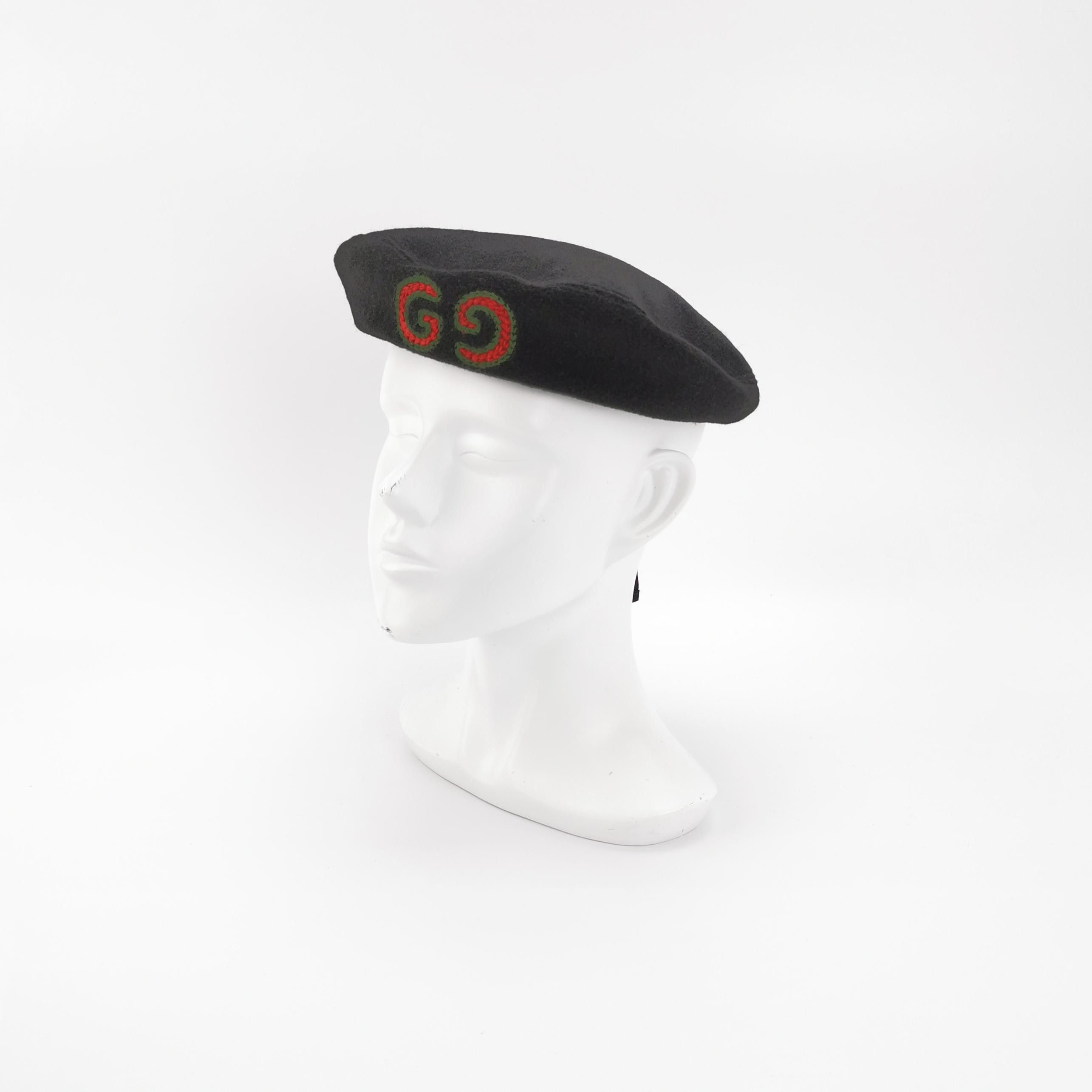 Gucci Gucci Double G Beret Hat ONE SIZE Size ONE SIZE - 2 Thumbnail