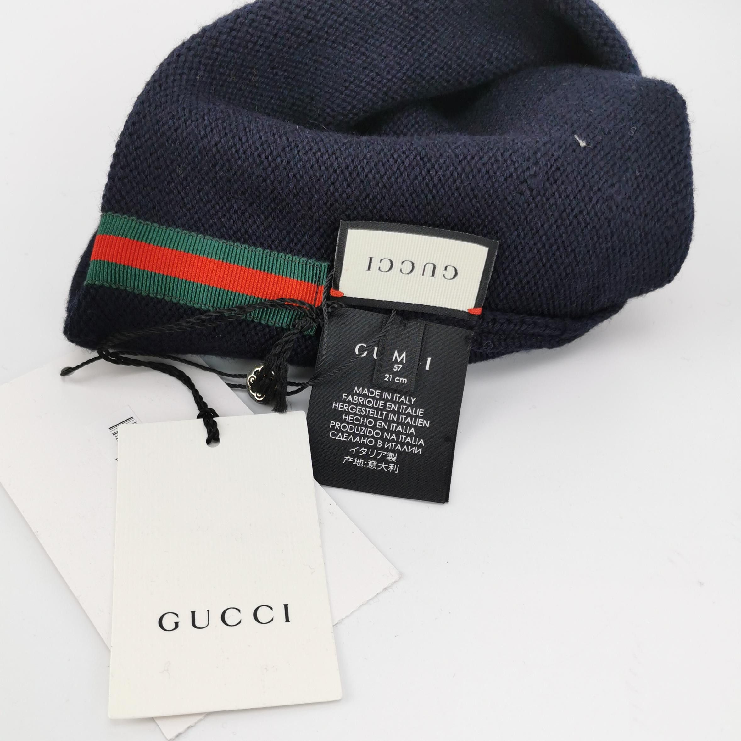 Gucci Gucci LOVED Sequin Wool Beanie Size M Size ONE SIZE - 4 Thumbnail