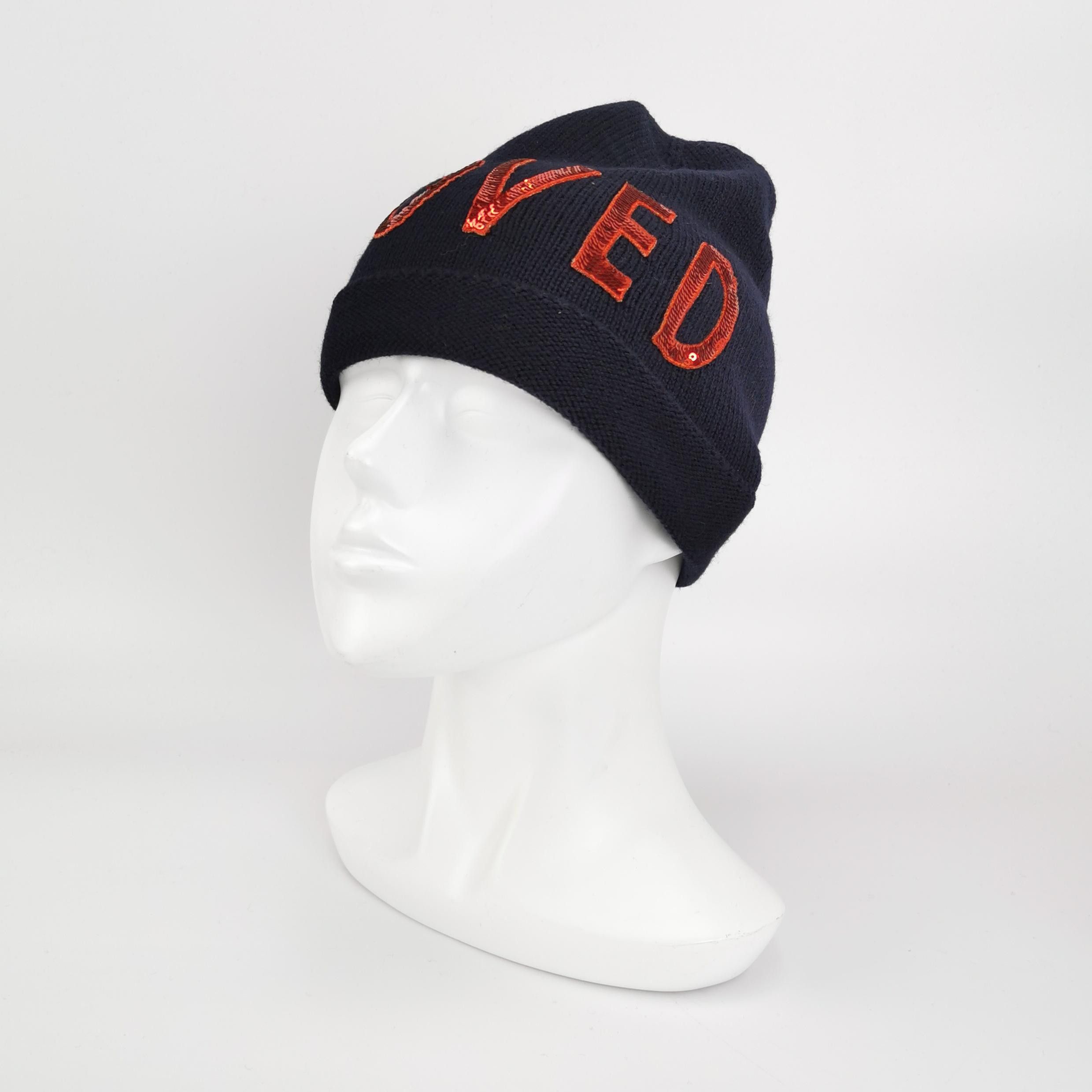 Gucci Gucci LOVED Sequin Wool Beanie Size M Size ONE SIZE - 2 Thumbnail