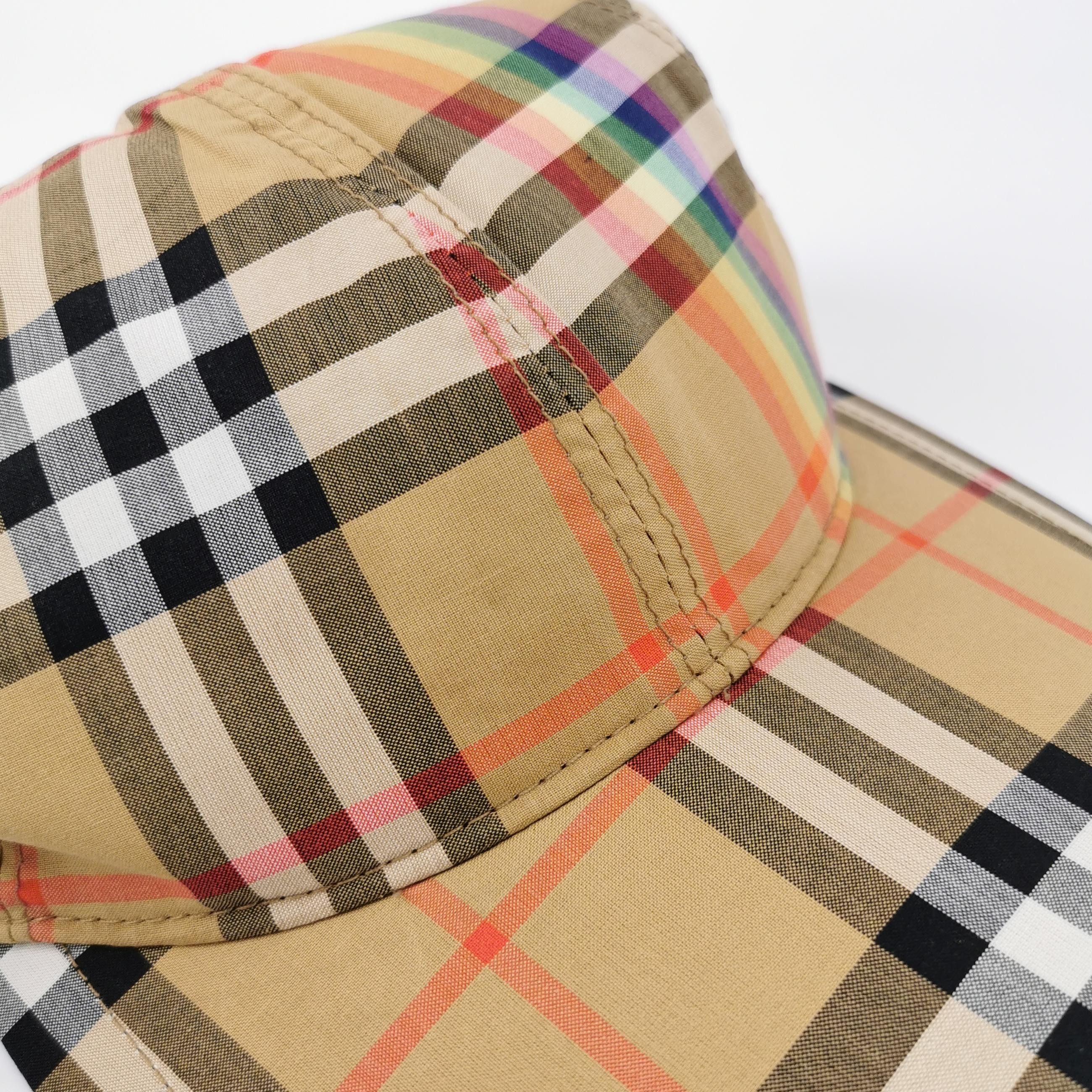 Burberry Burberry Rainbow Vintage Check Baseball Hat S/M Size ONE SIZE - 6 Thumbnail