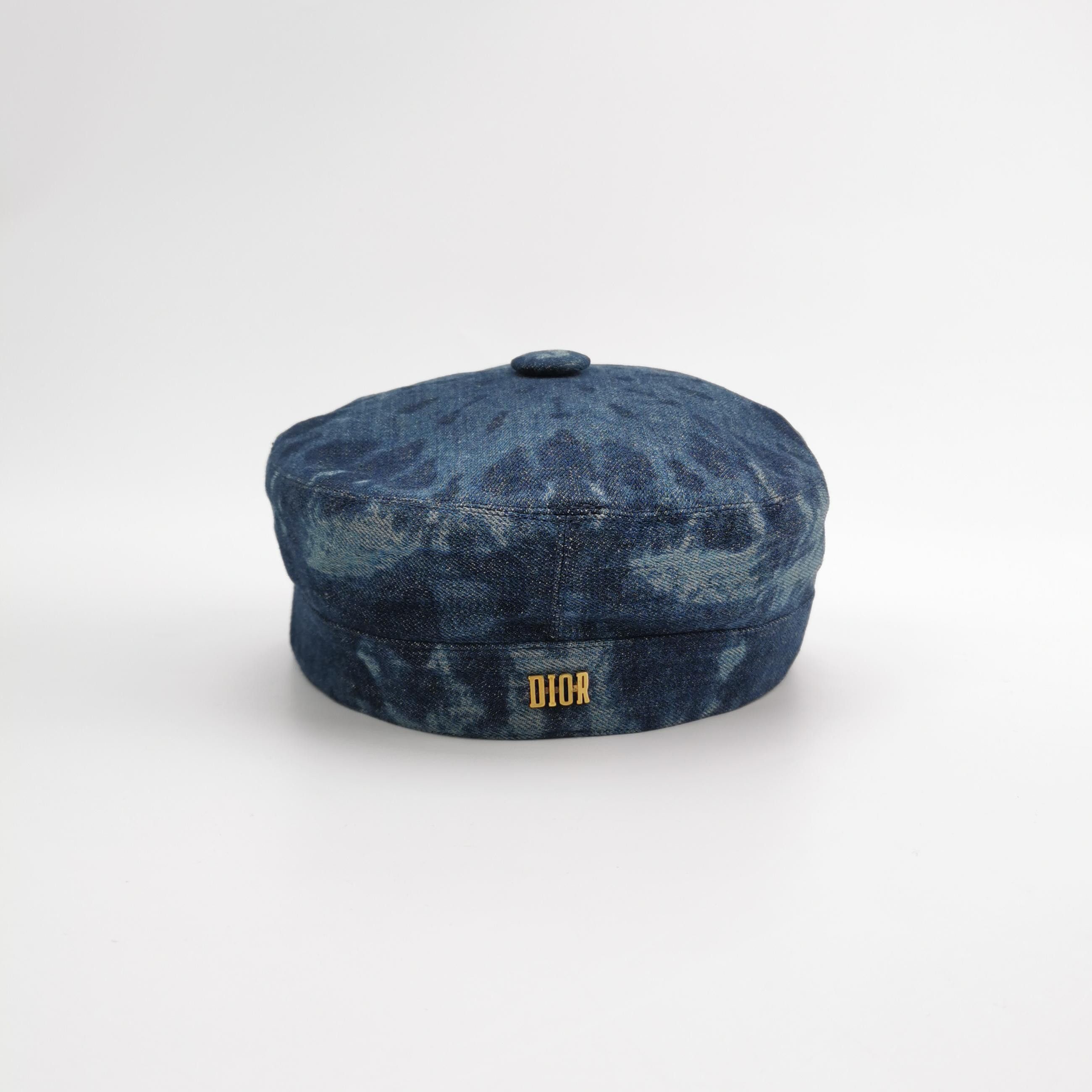 Dior Dior Tie-Dye Denim Beret Size 58 Size ONE SIZE - 3 Thumbnail