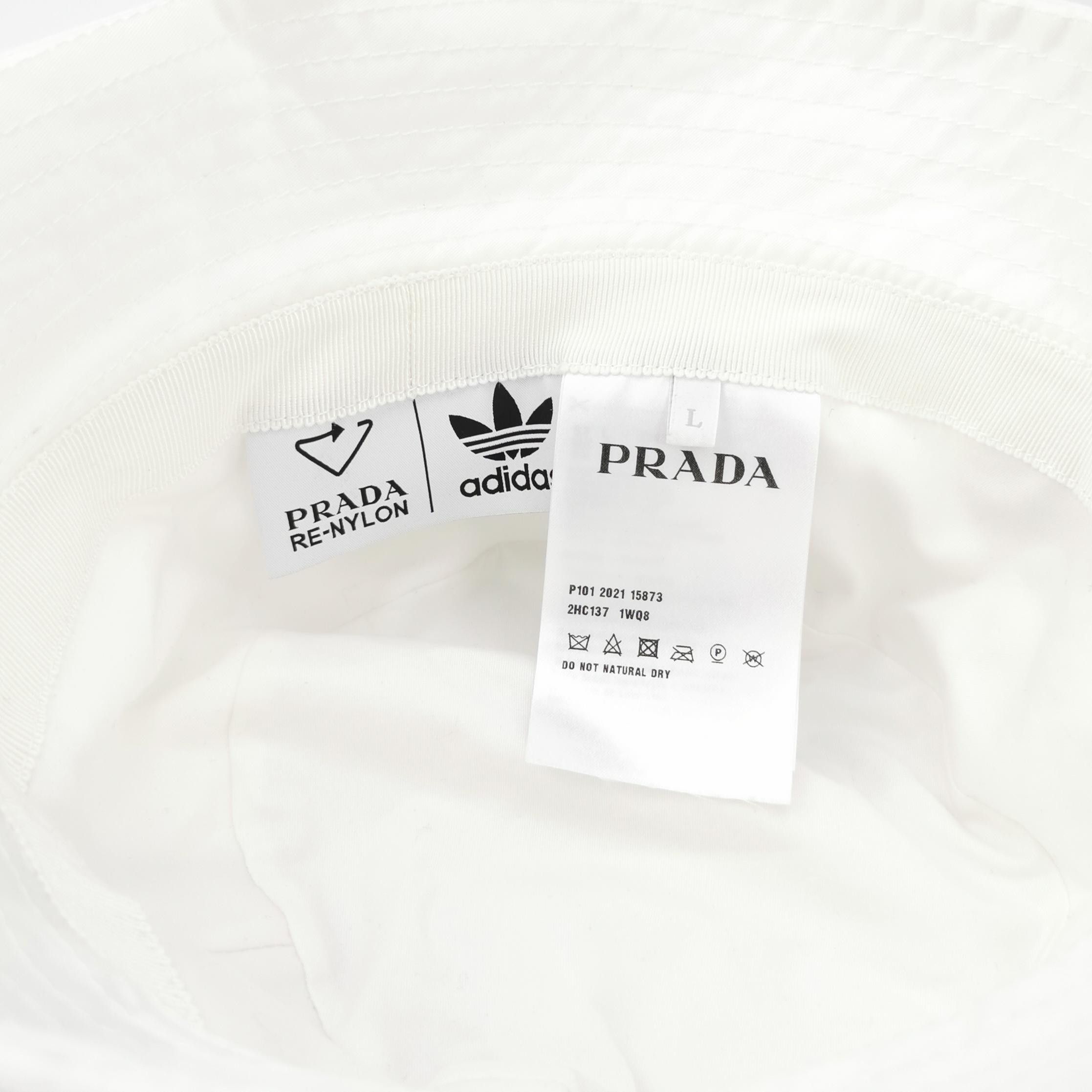 Prada Prada x Adidas Logo Bucket Hat Size L Size ONE SIZE - 4 Thumbnail