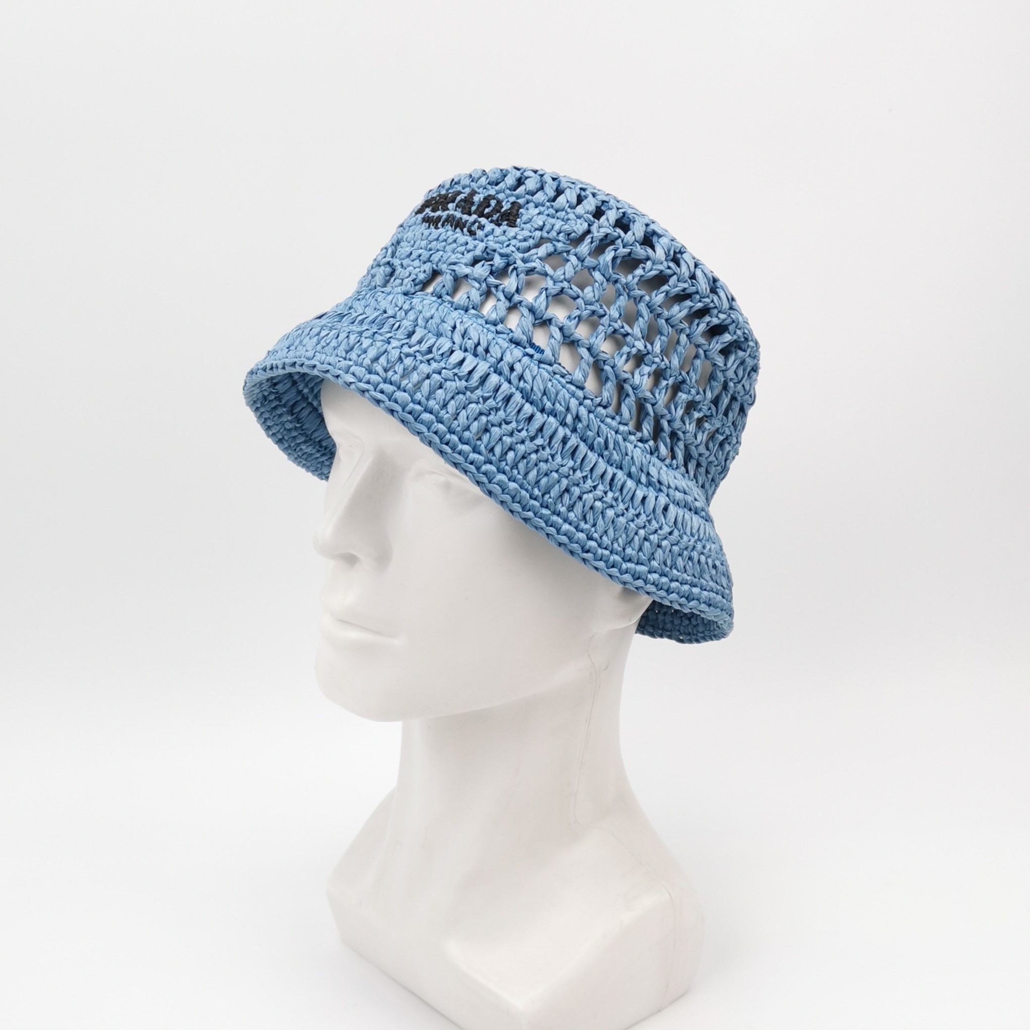 Prada Prada Logo Crochet Bucket Hat Size S Size ONE SIZE - 2 Thumbnail