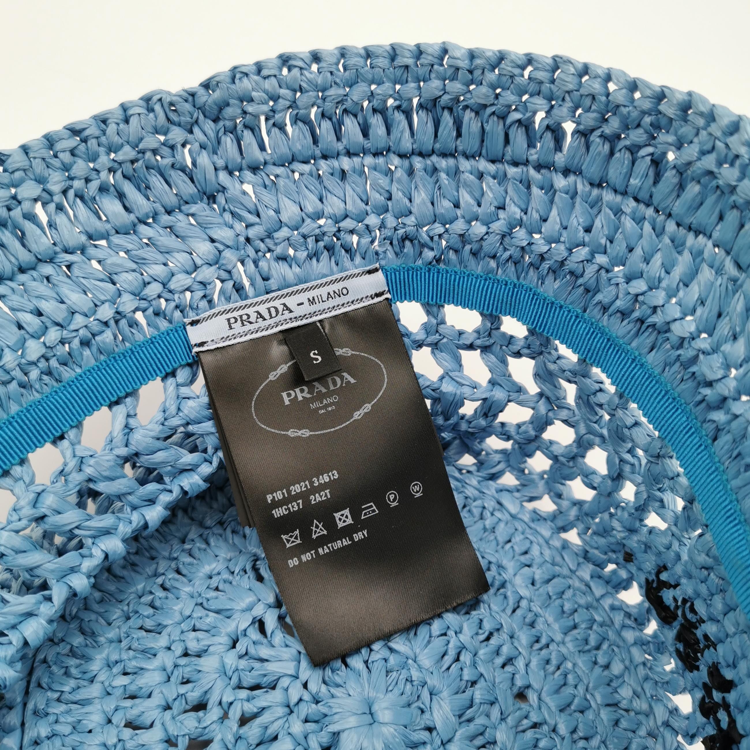 Prada Prada Logo Crochet Bucket Hat Size S Size ONE SIZE - 5 Thumbnail