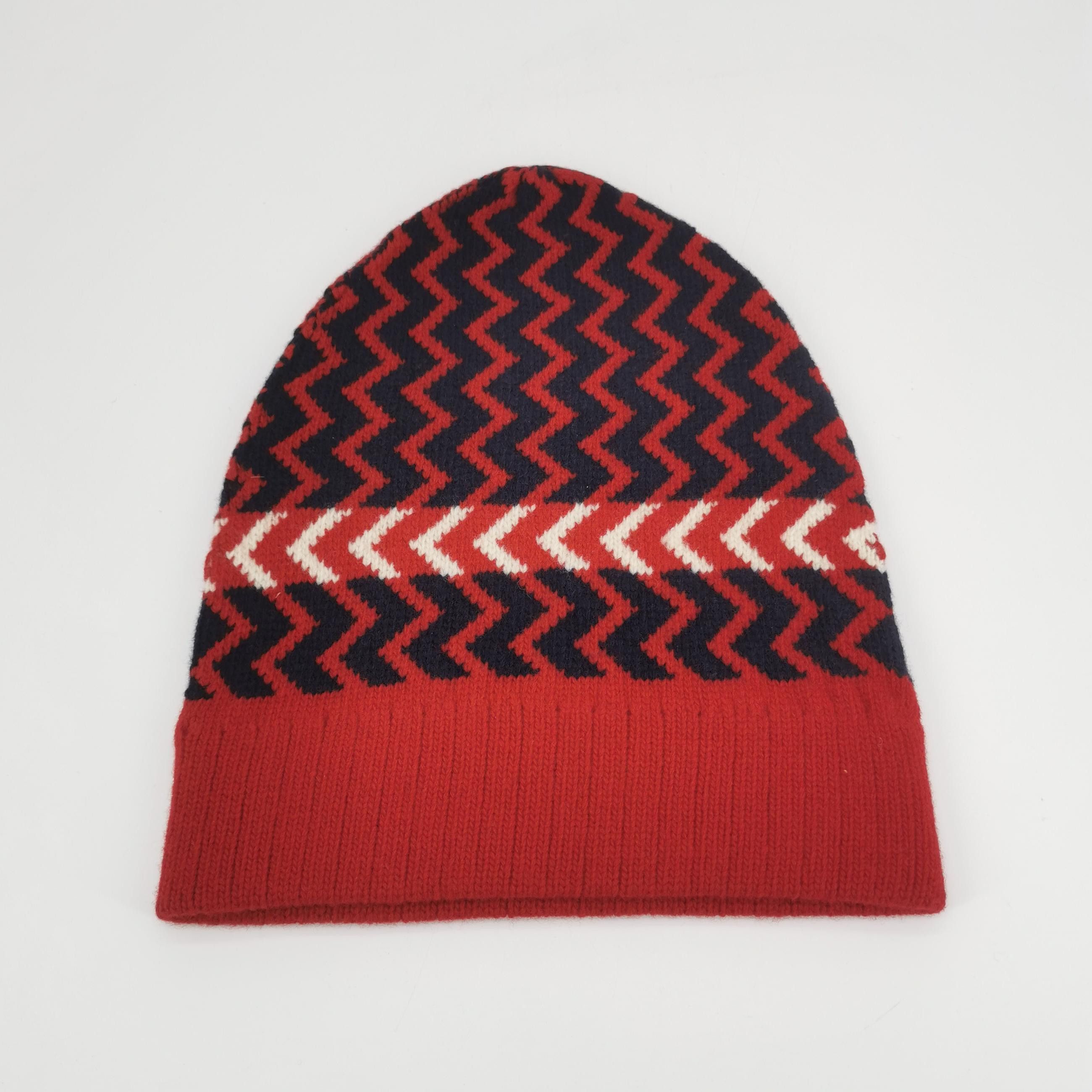Gucci Gucci Chevron Wool Beanie Size M Size ONE SIZE - 2 Thumbnail