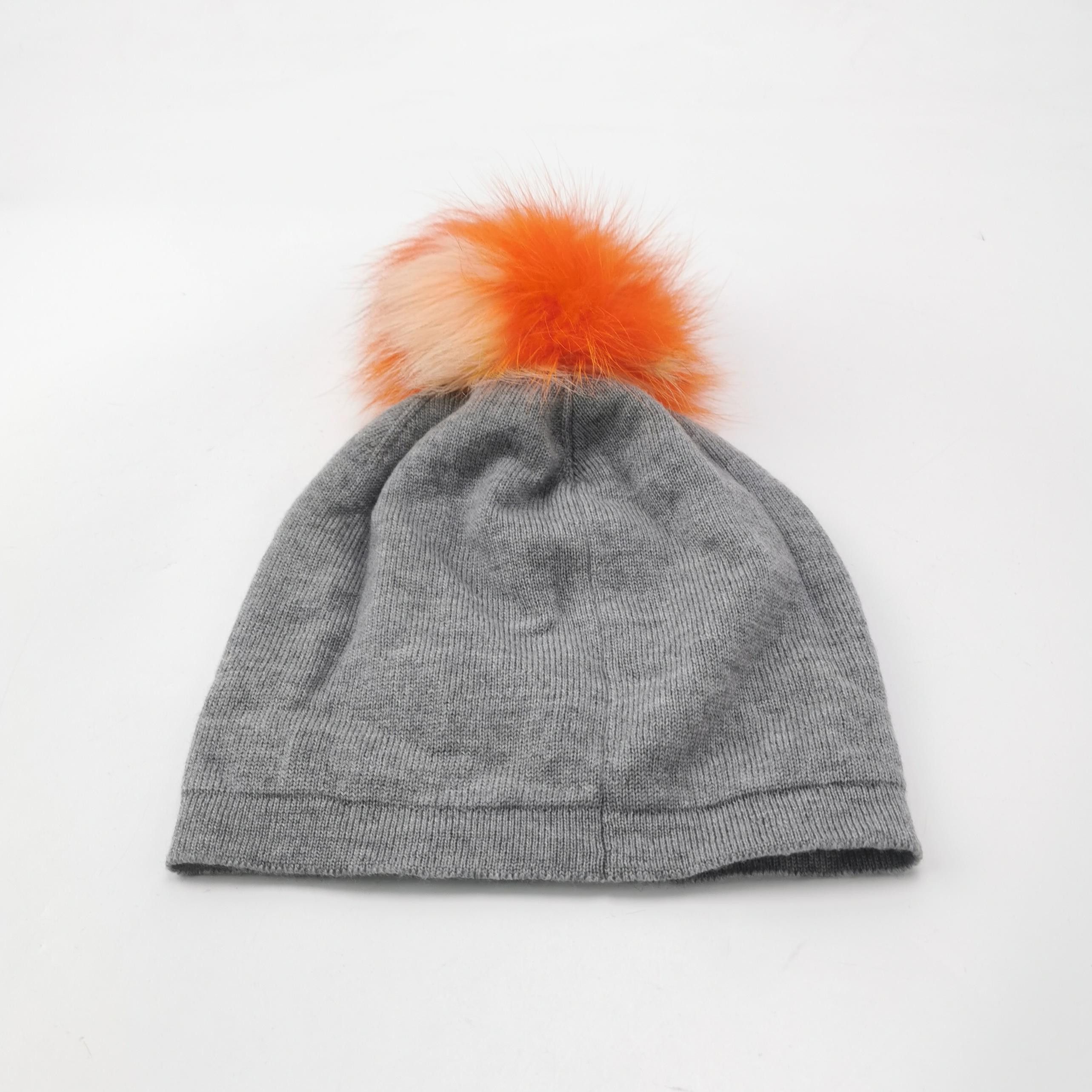 Fendi Fendi Graphic Wool Pompom Beanie Size ONE SIZE Size ONE SIZE - 2 Thumbnail