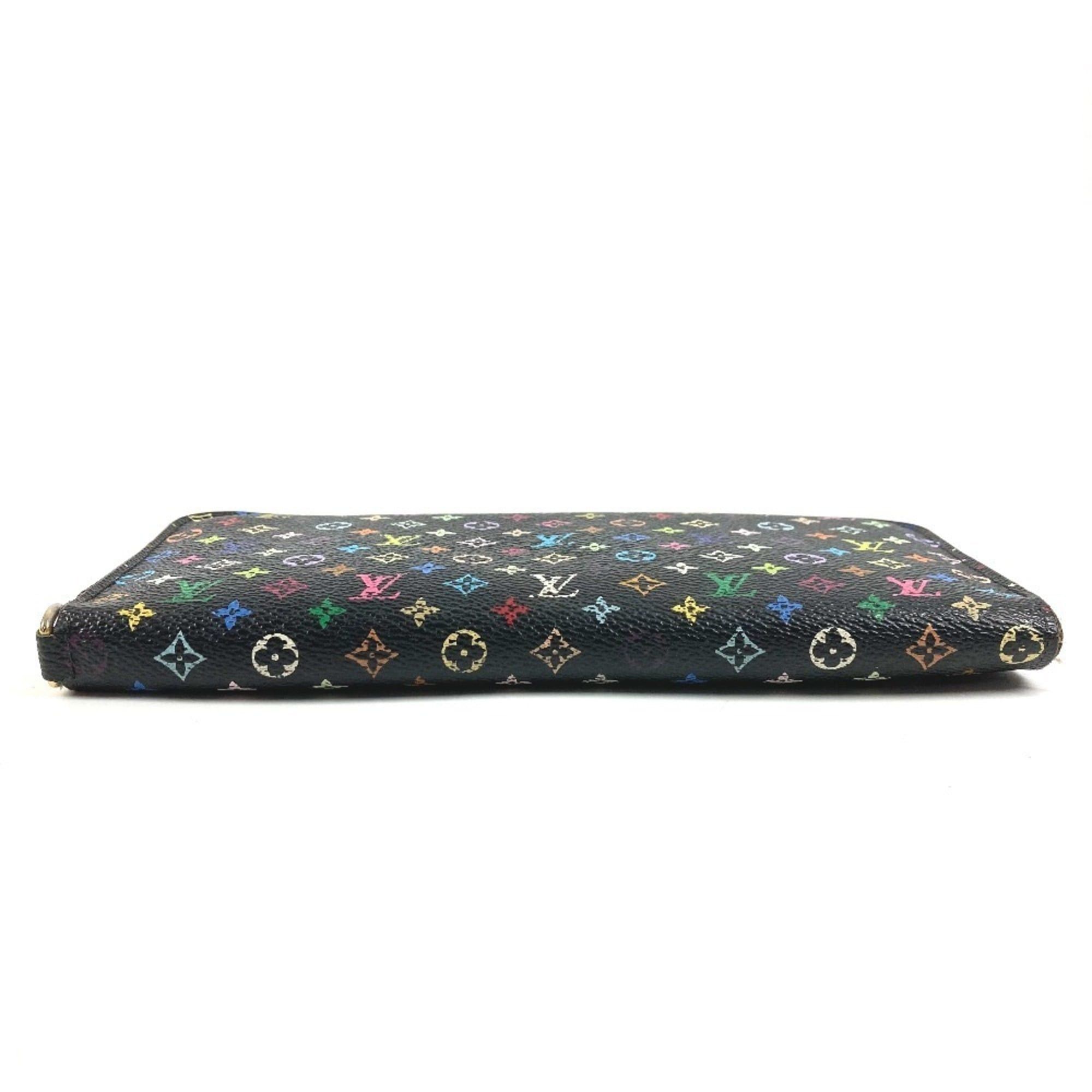 Louis Vuitton LOUIS VUITTON M93754 Monogram Multicolor Portefeuille Insolite Long Wallet, Canvas, Men's/Women's, Black Size ONE SIZE - 5 Thumbnail