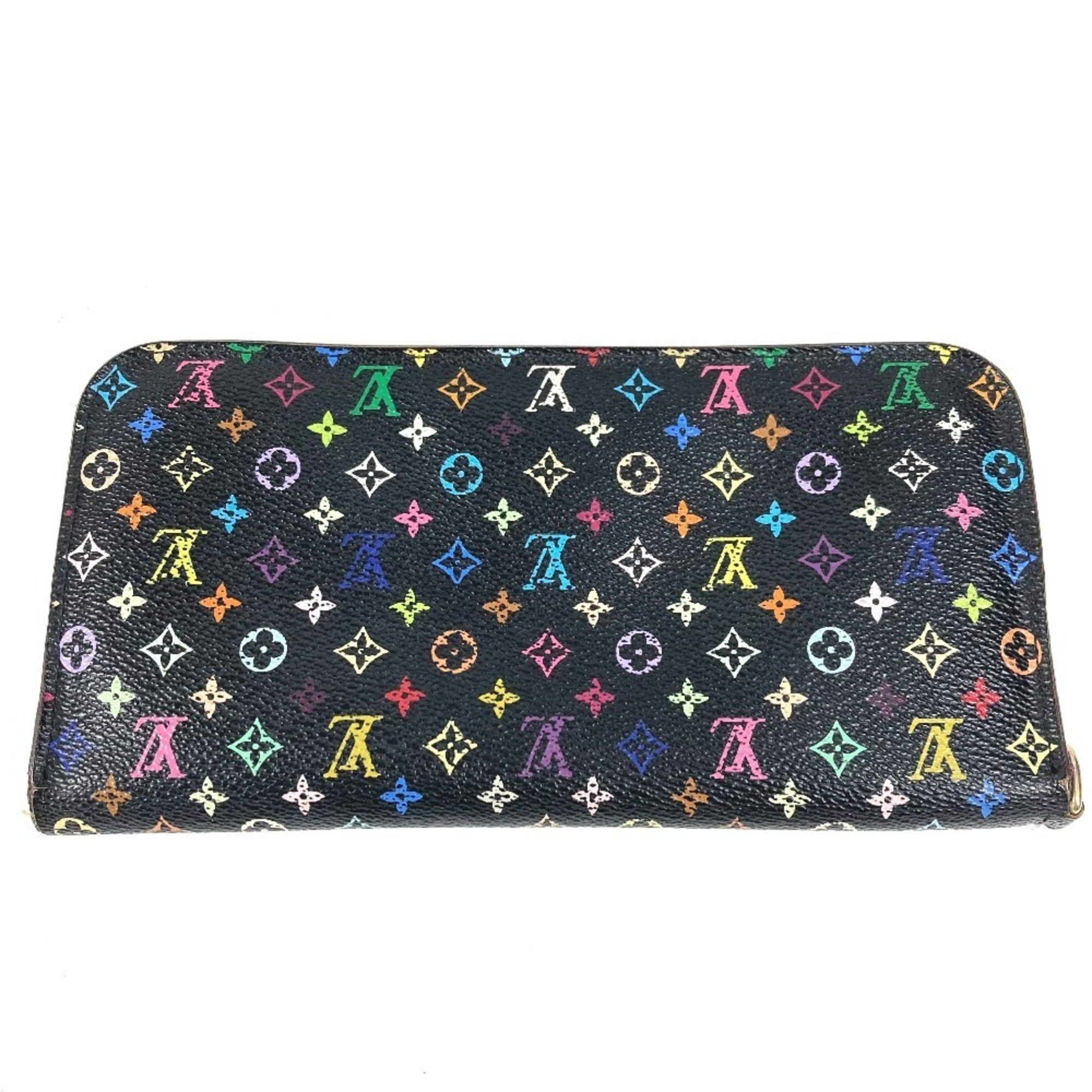 Louis Vuitton LOUIS VUITTON M93754 Monogram Multicolor Portefeuille Insolite Long Wallet, Canvas, Men's/Women's, Black Size ONE SIZE - 2 Thumbnail