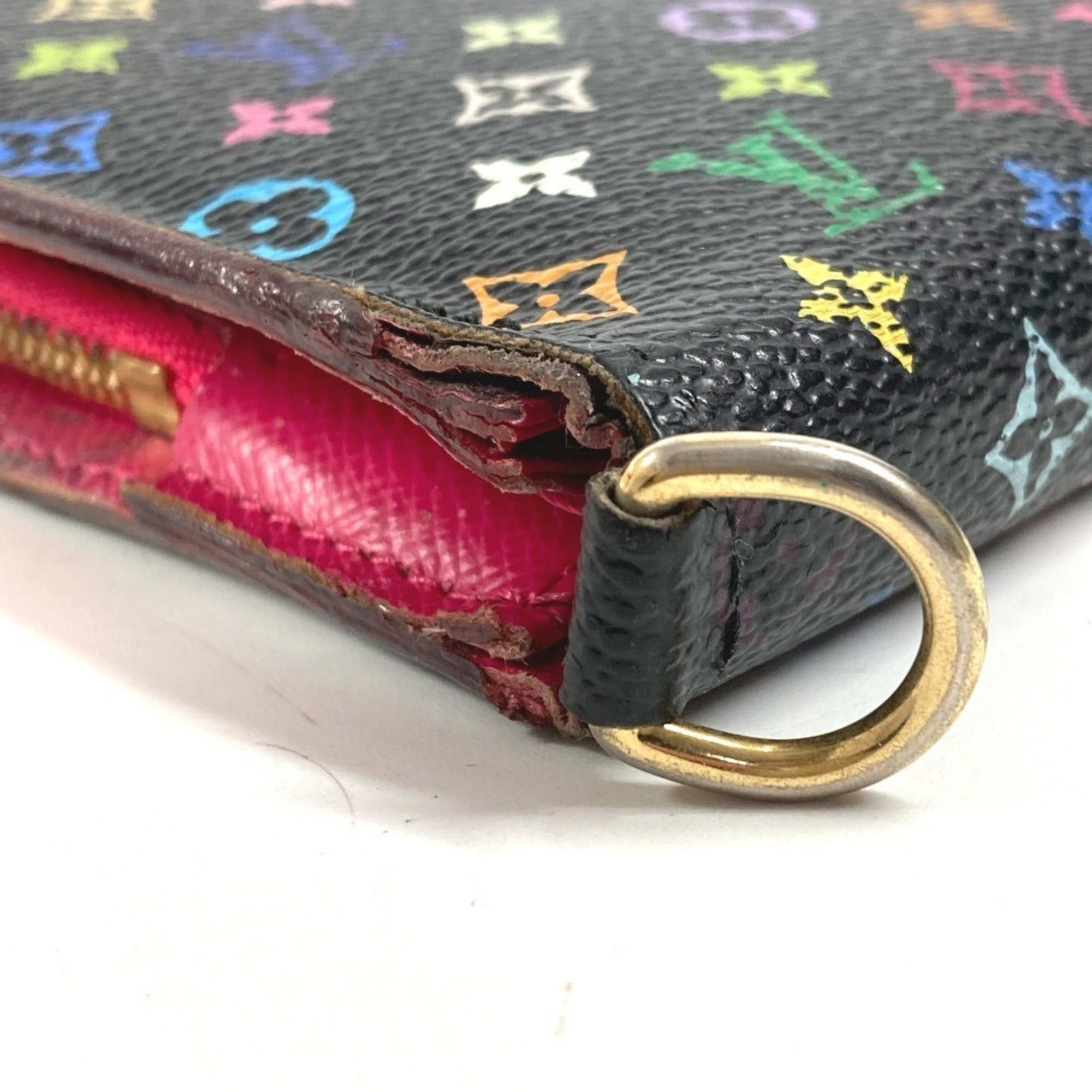 Louis Vuitton LOUIS VUITTON M93754 Monogram Multicolor Portefeuille Insolite Long Wallet, Canvas, Men's/Women's, Black Size ONE SIZE - 7 Thumbnail