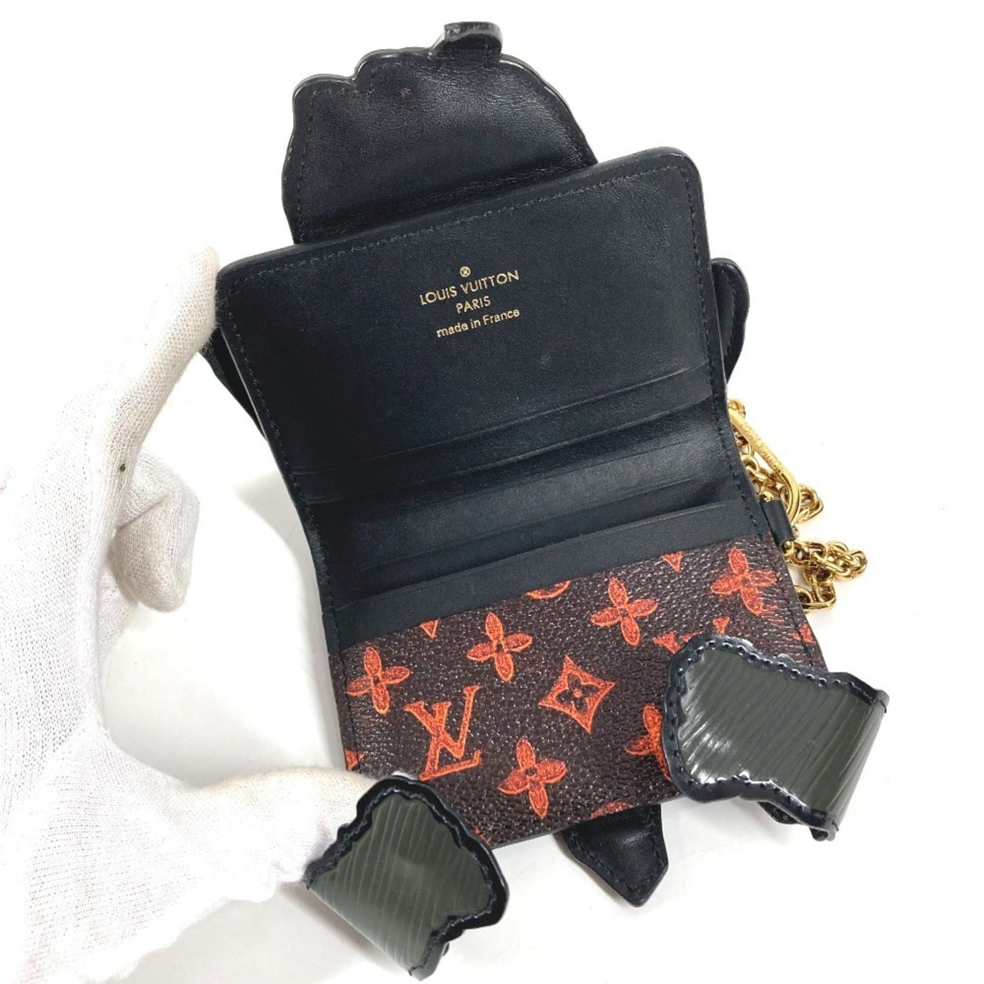 Louis Vuitton LOUIS VUITTON M63897 Epi Catgram Dog Card Holder, Pass Case, Chain Keychain, Accessory, Bag Charm, Business Holder/Card Leather, Men's, Women's, Black Size ONE SIZE - 6 Thumbnail