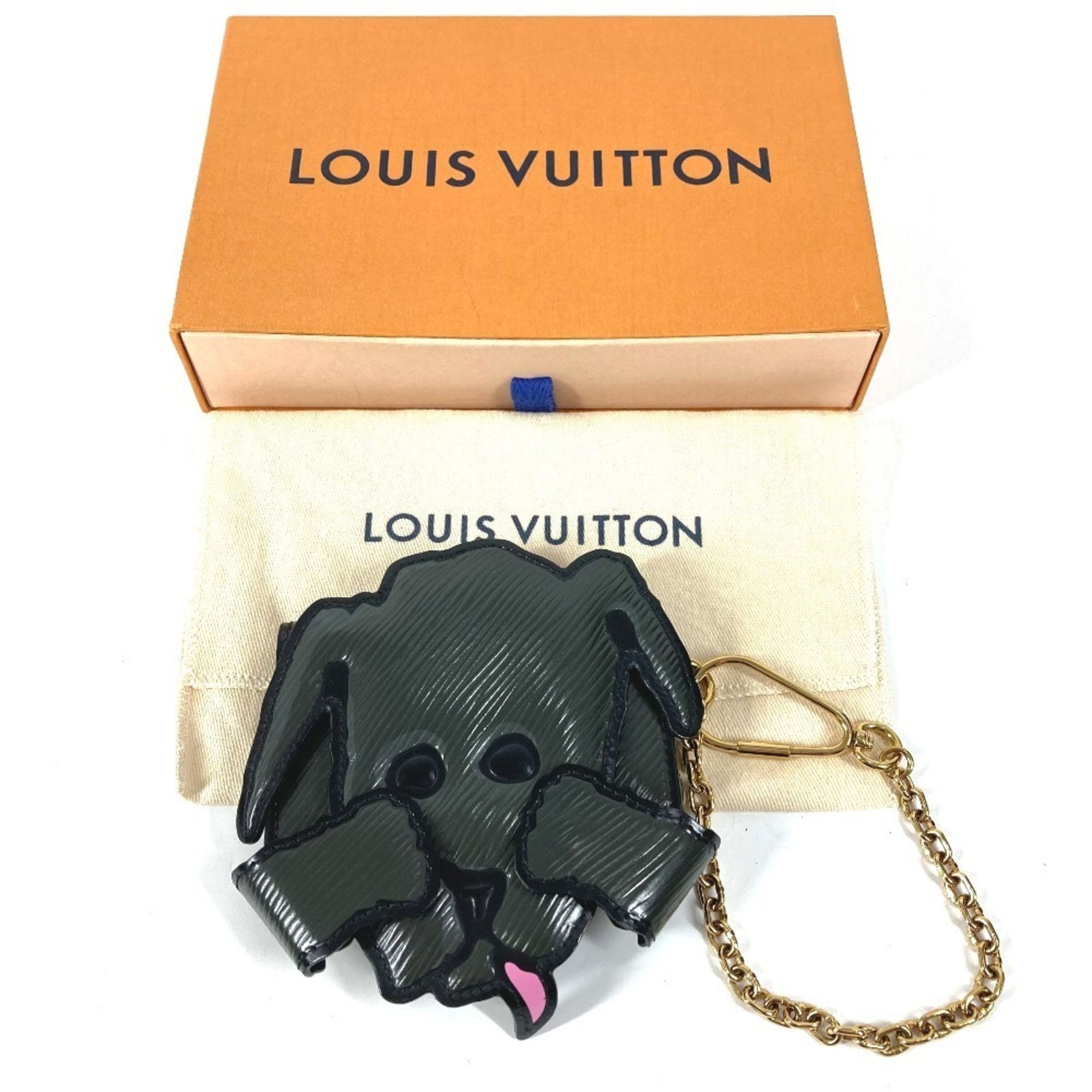 Louis Vuitton LOUIS VUITTON M63897 Epi Catgram Dog Card Holder, Pass Case, Chain Keychain, Accessory, Bag Charm, Business Holder/Card Leather, Men's, Women's, Black Size ONE SIZE - 13 Thumbnail