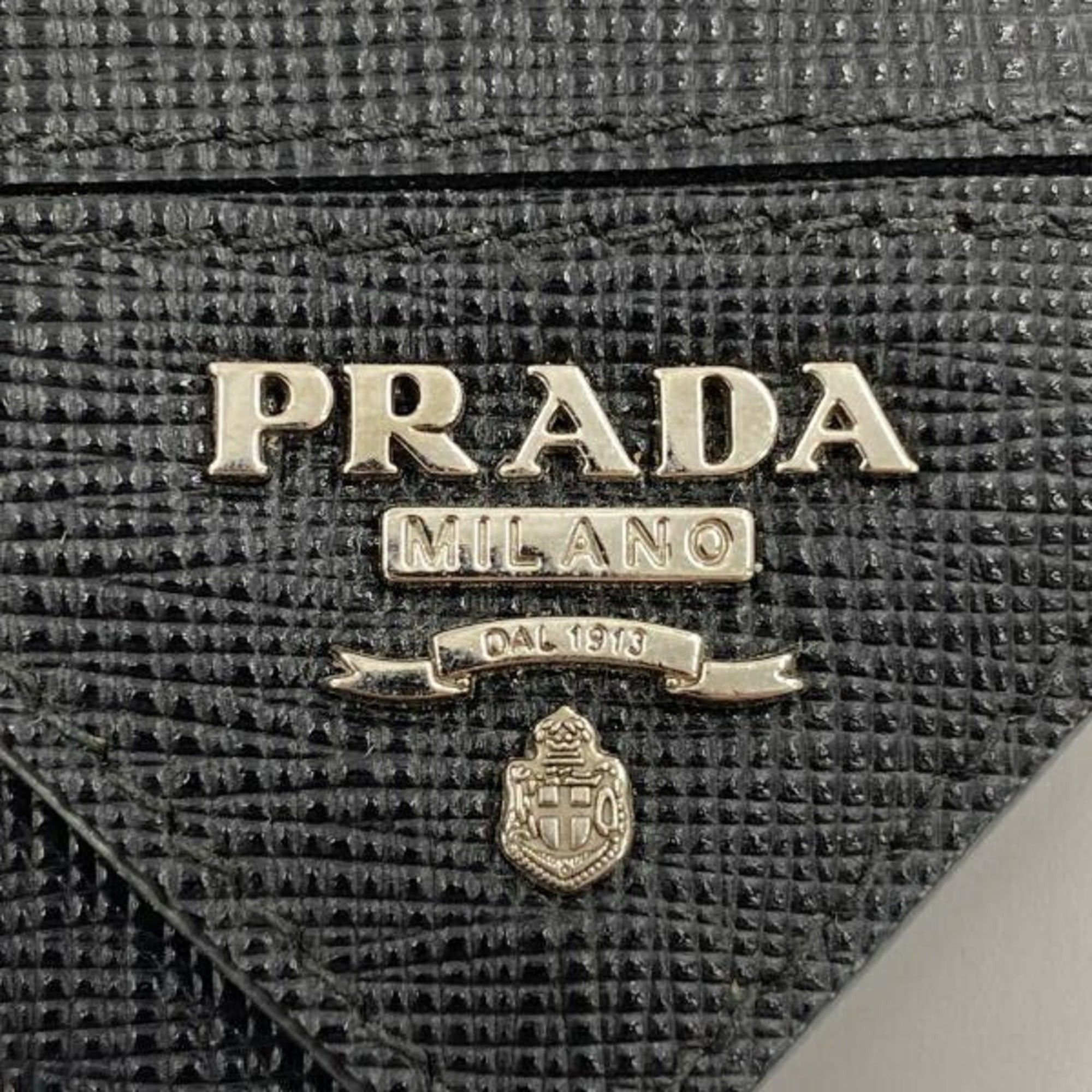 Prada PRADA Key Case, 6 Hooks, Black Saffiano Leather Size ONE SIZE - 5 Thumbnail