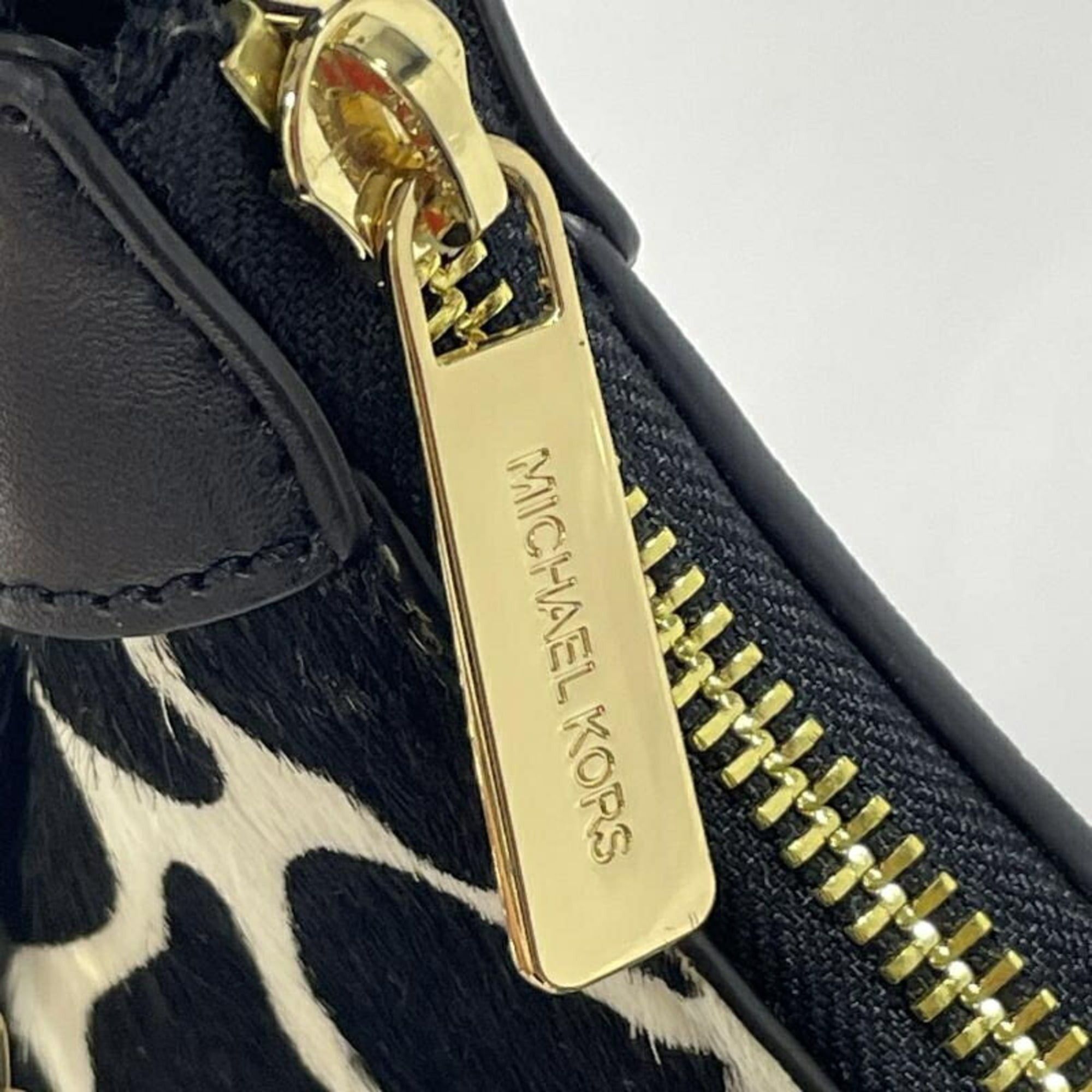 Michael Kors MICHAEL KORS Zebra Print Handbag, Black Size ONE SIZE - 8 Thumbnail