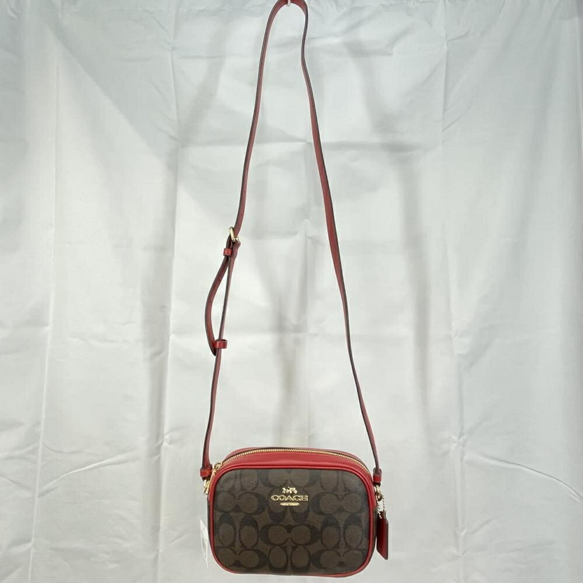 Coach COACH Signature Mini Jamie Camera Bag Shoulder Red Size ONE SIZE - 6 Thumbnail