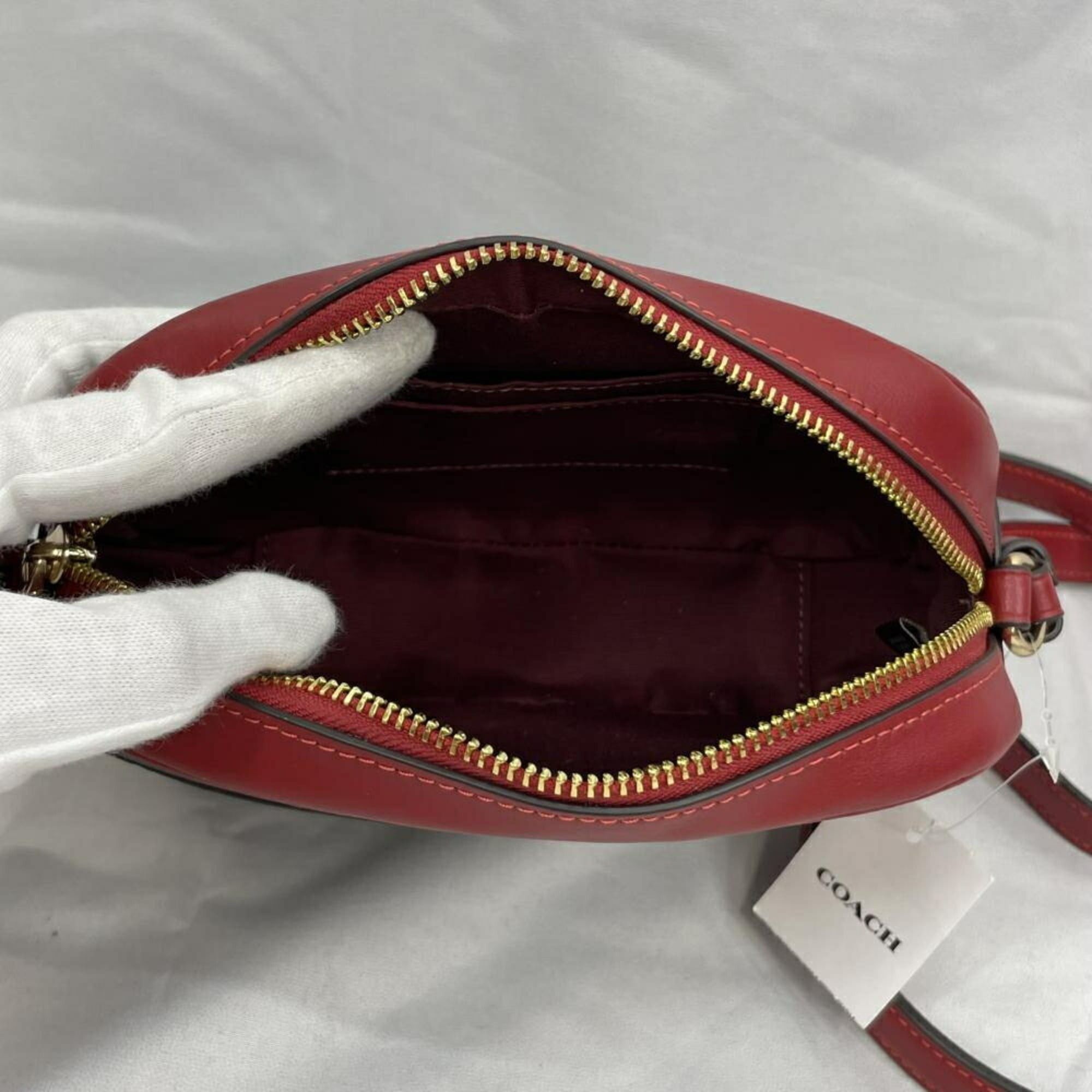 Coach COACH Signature Mini Jamie Camera Bag Shoulder Red Size ONE SIZE - 4 Thumbnail