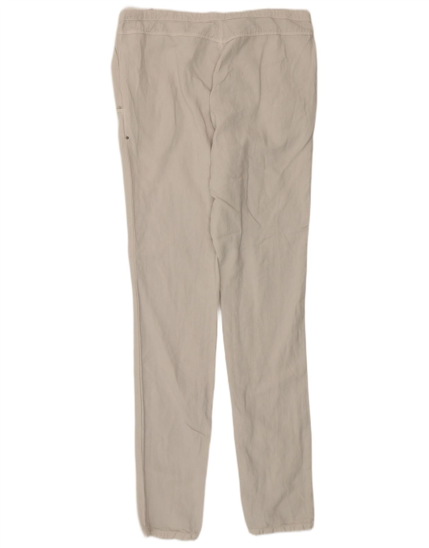 Diesel Womens Skinny Chino Trousers W28 L32 Off White Cotton Size 24" / US 00 / IT 34 - 2 Thumbnail
