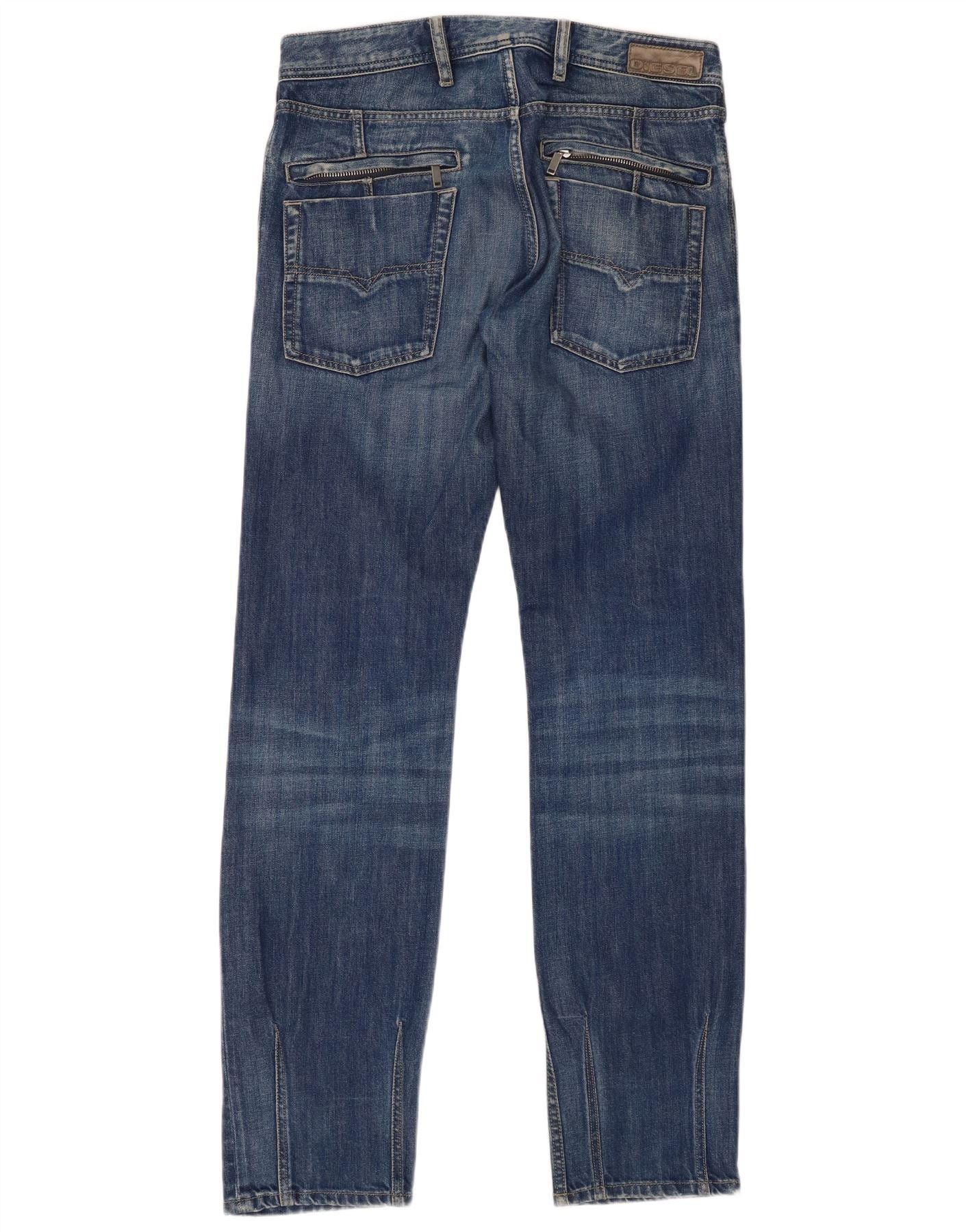 Diesel Mens Kander Slim Jeans W30 L32 Blue Cotton Size US 30 / EU 46 - 2 Thumbnail