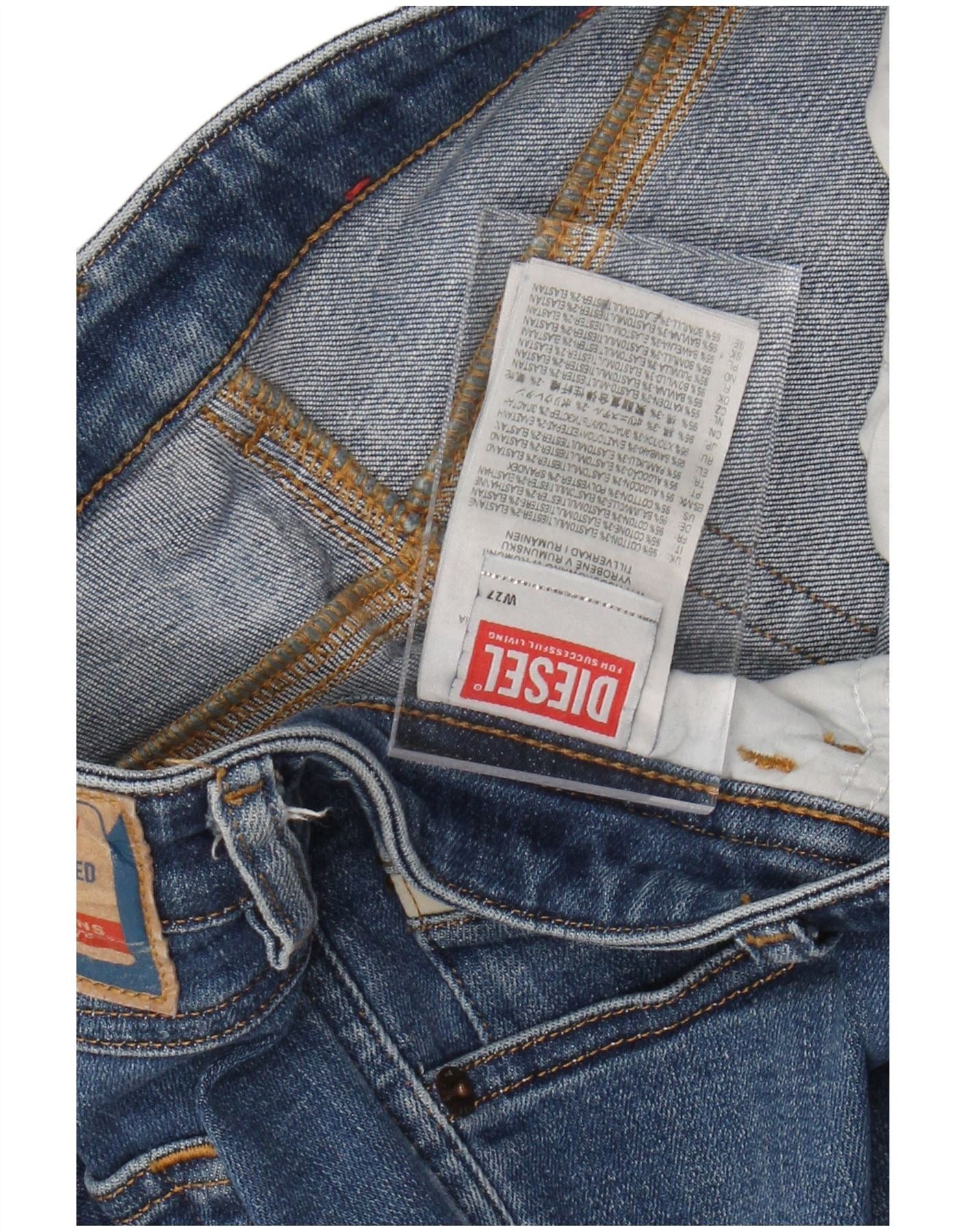 Diesel Womens Skinny Jeans W27 L28 Blue Cotton Size 42" / US 20 - 3 Thumbnail