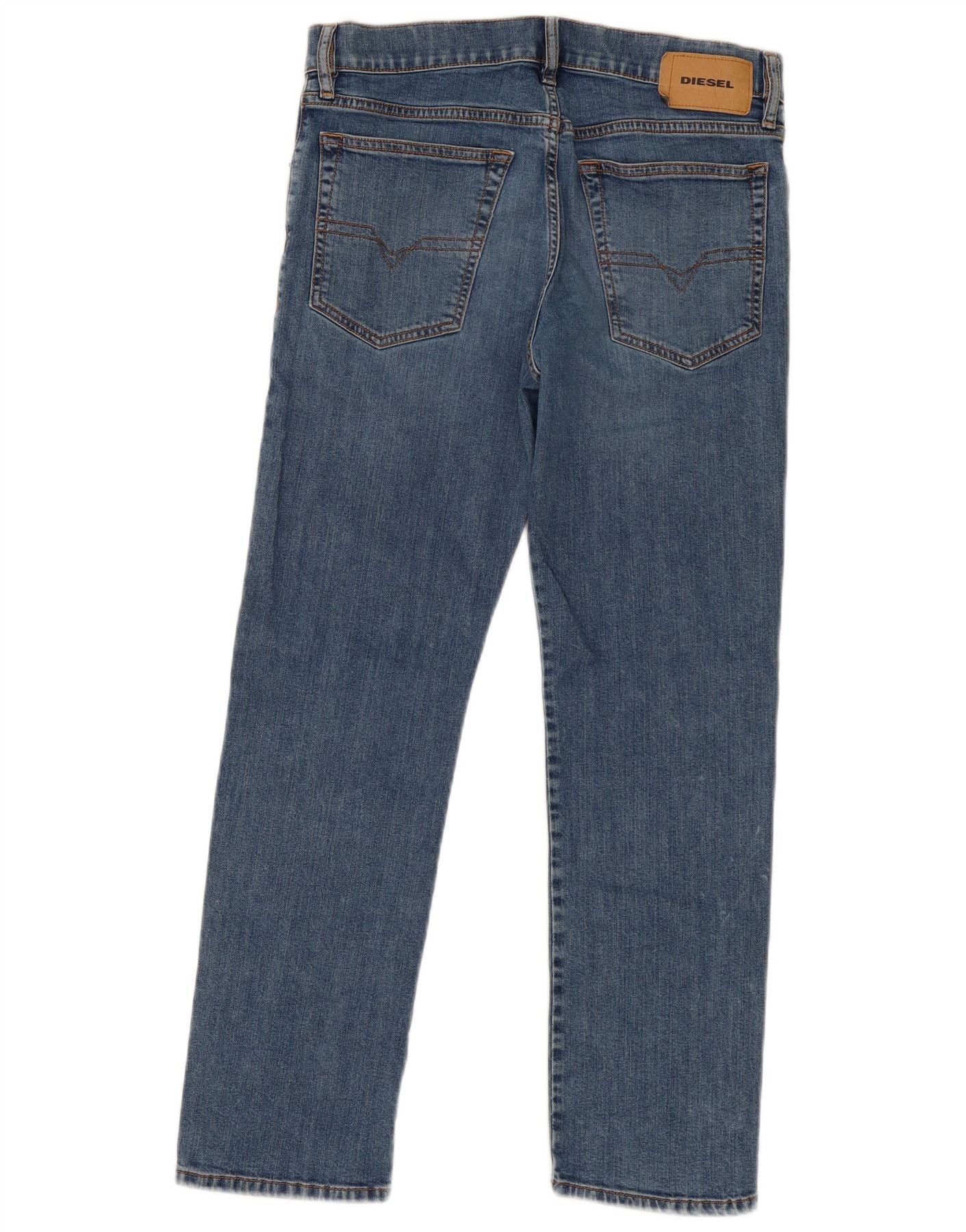 Diesel Womens Straight Jeans W30 L27 Blue Cotton Size 42" / US 20 - 2 Thumbnail