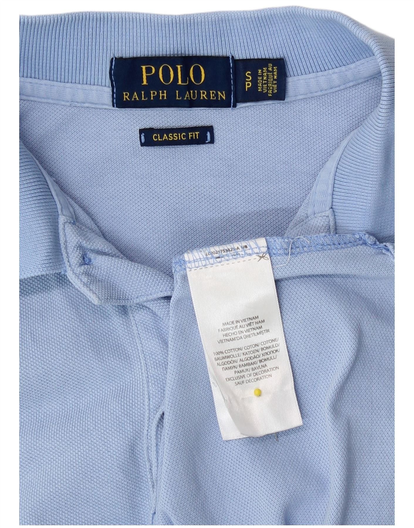 Polo Ralph Lauren Mens Classic Fit Polo Shirt Small Blue Cotton Size US M / EU 48-50 / 2 - 4 Thumbnail
