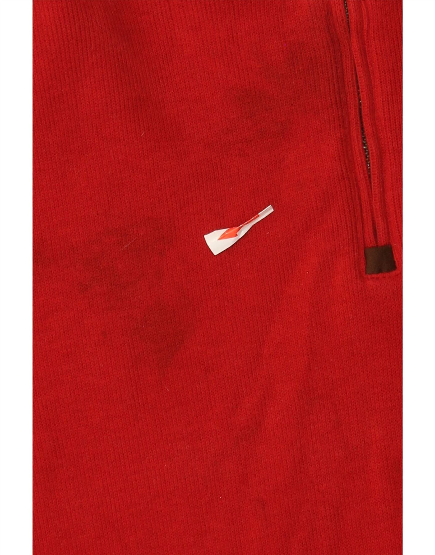 Polo Ralph Lauren Womens Overd Zip Neck Sweatshirt Jumper UK 18 XL Red Size XL / US 12-14 / IT 48-50 - 3 Thumbnail