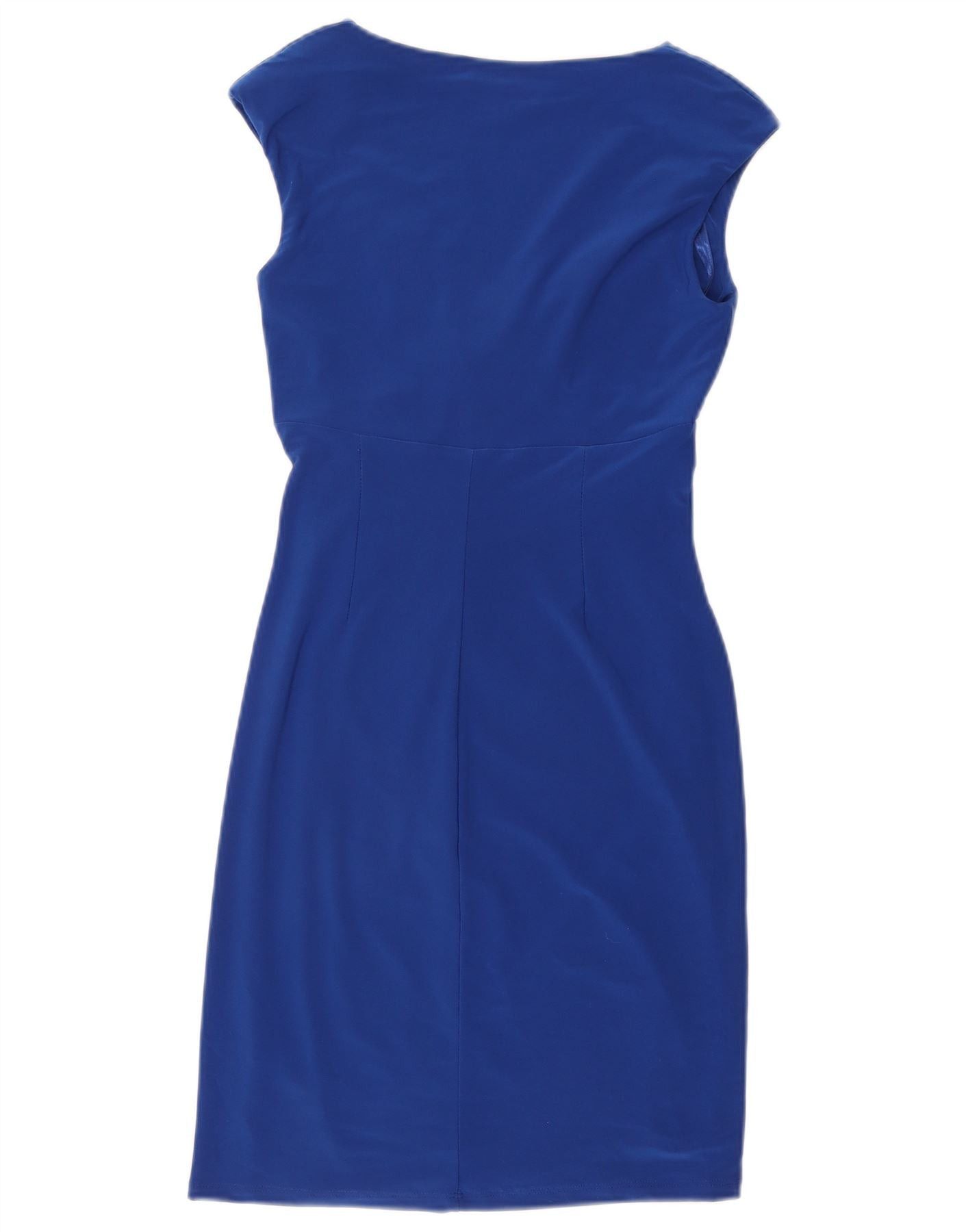 Ralph Lauren Womens Sleeveless Sheath Dress US 4 Small Blue Polyester Size XS / US 0-2 / IT 36-38 - 2 Thumbnail