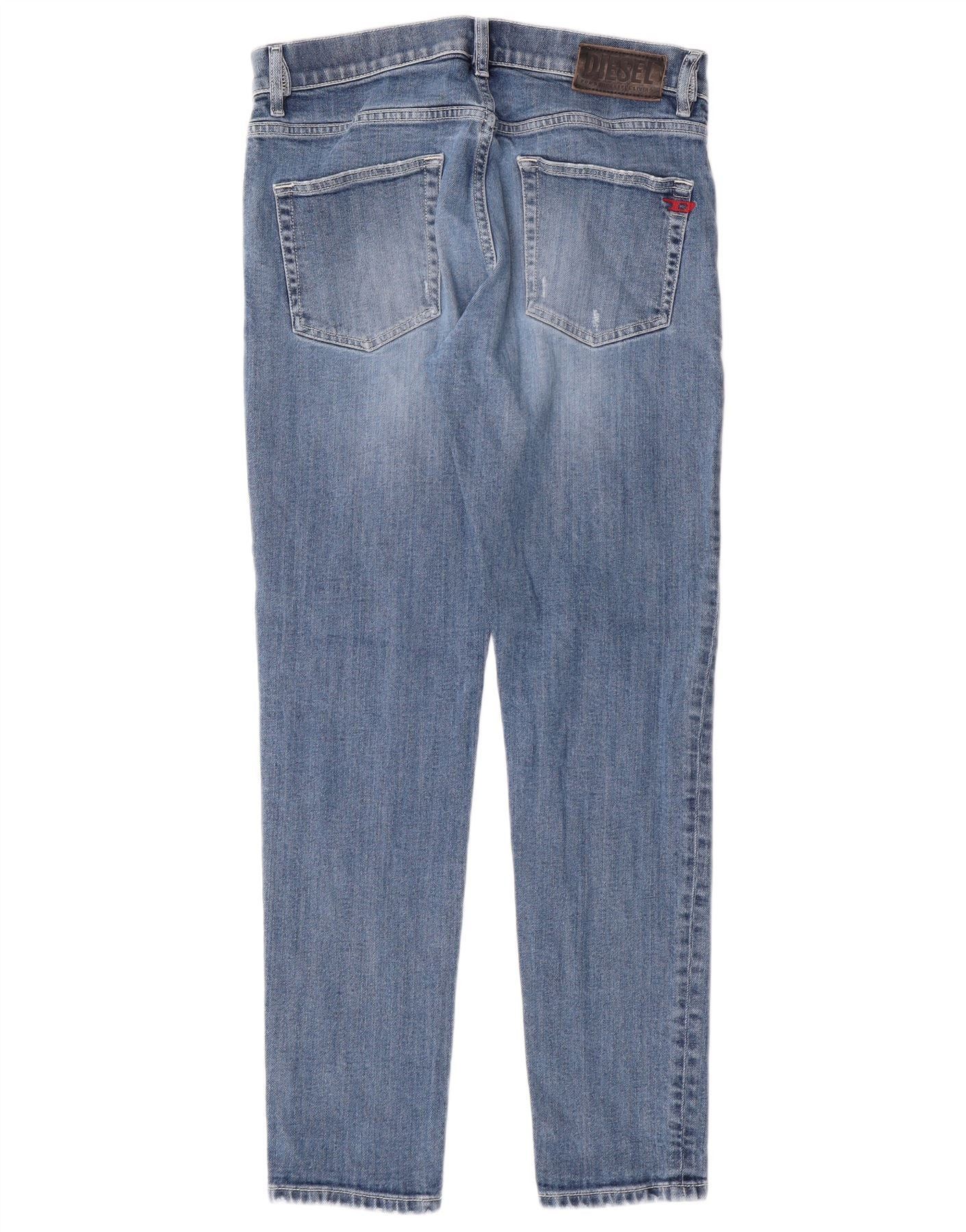 Diesel Womens D-Strukt Slim Jeans W31 L30 Blue Cotton Size 42" / US 20 - 2 Thumbnail