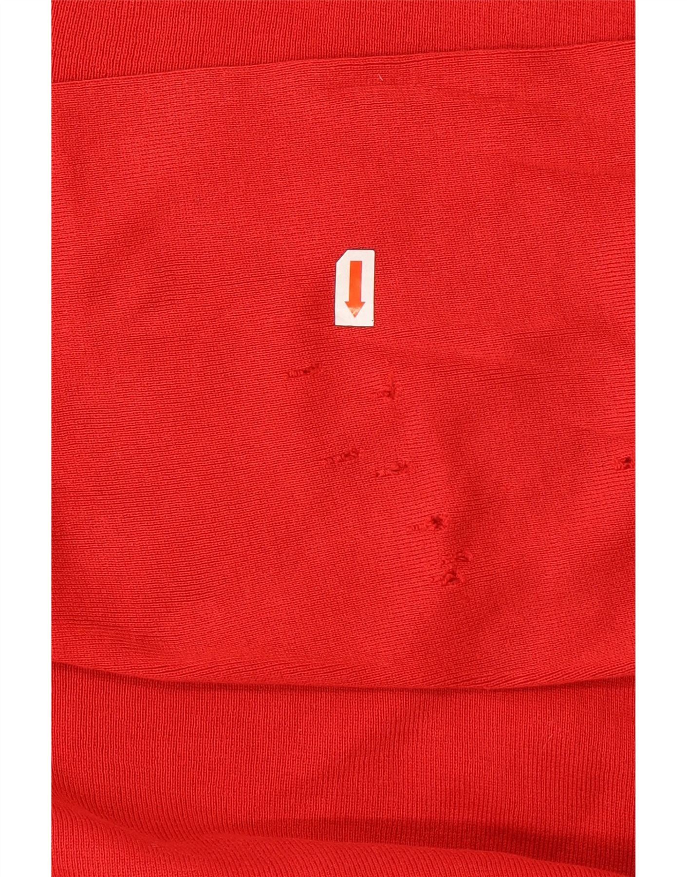 Polo Ralph Lauren Mens V-Neck Jumper Sweater Large Red Cotton Size US XL / EU 56 / 4 - 3 Thumbnail