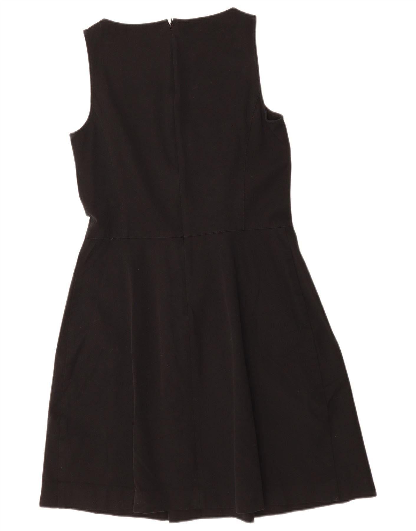 Ralph Lauren Womens Sleeveless A-Line Dress US 8 Medium Black Cotton Size XS / US 0-2 / IT 36-38 - 2 Thumbnail
