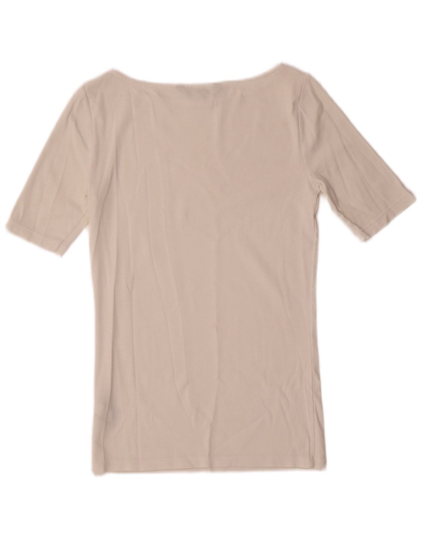 Polo Ralph Lauren Womens T-Shirt Top UK 6 XS Off White Cotton Size XXS / US 00 / IT 34 - 2 Thumbnail