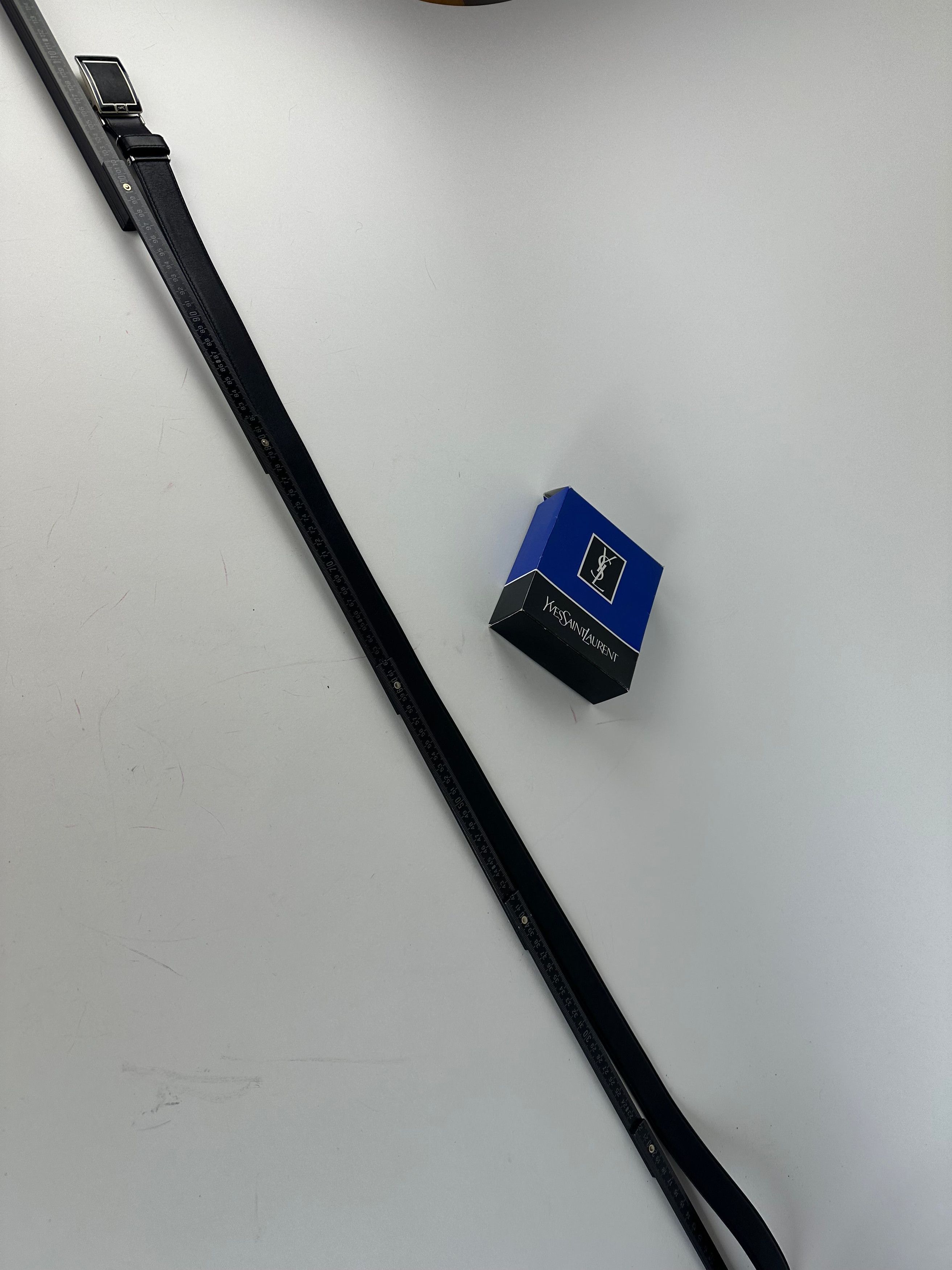Other Vintage Yves Saint Laurent Snake Emblossed Leather Belt Blac Size ONE SIZE - 6 Thumbnail