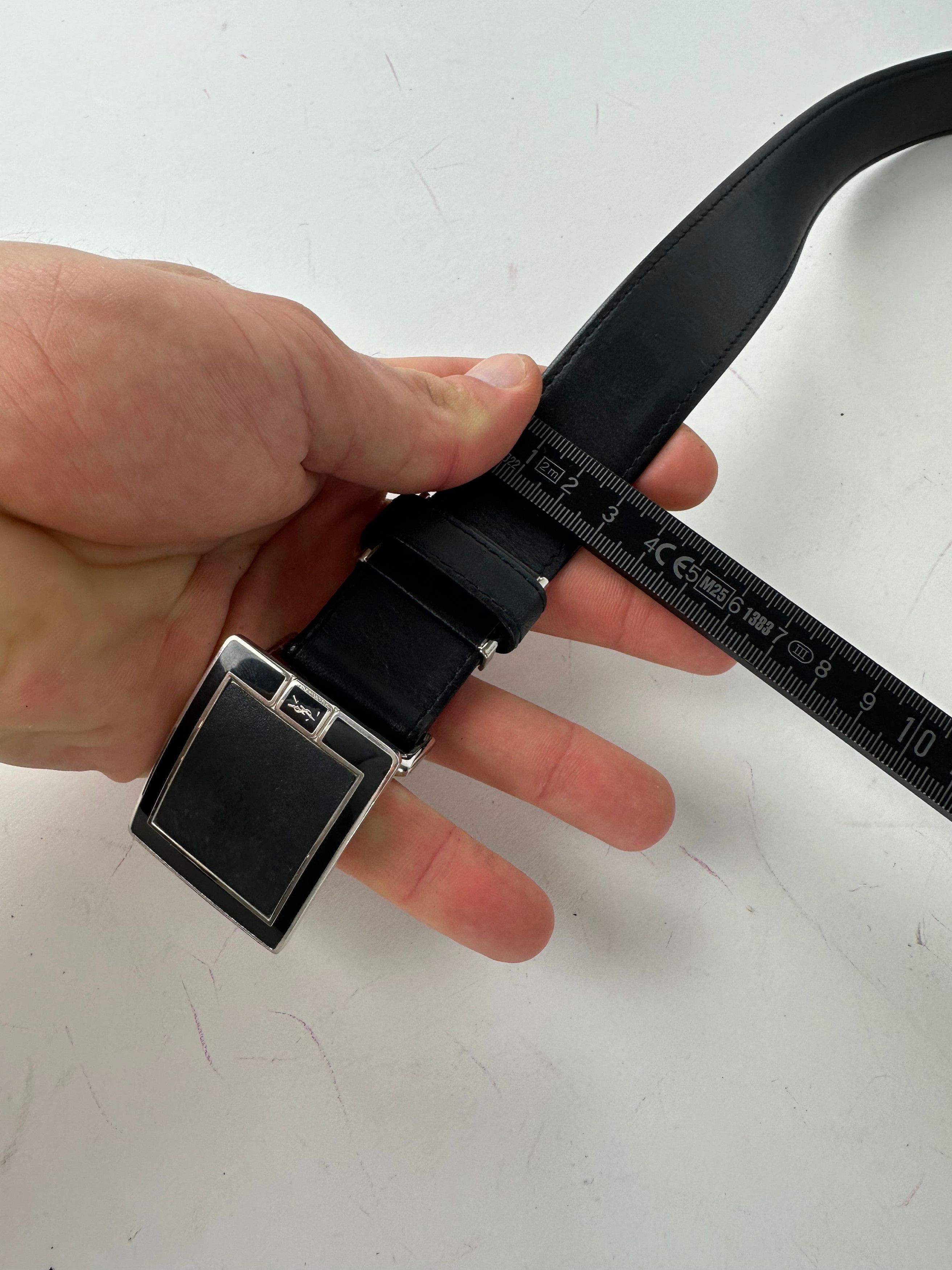 Other Vintage Yves Saint Laurent Snake Emblossed Leather Belt Blac Size ONE SIZE - 8 Thumbnail