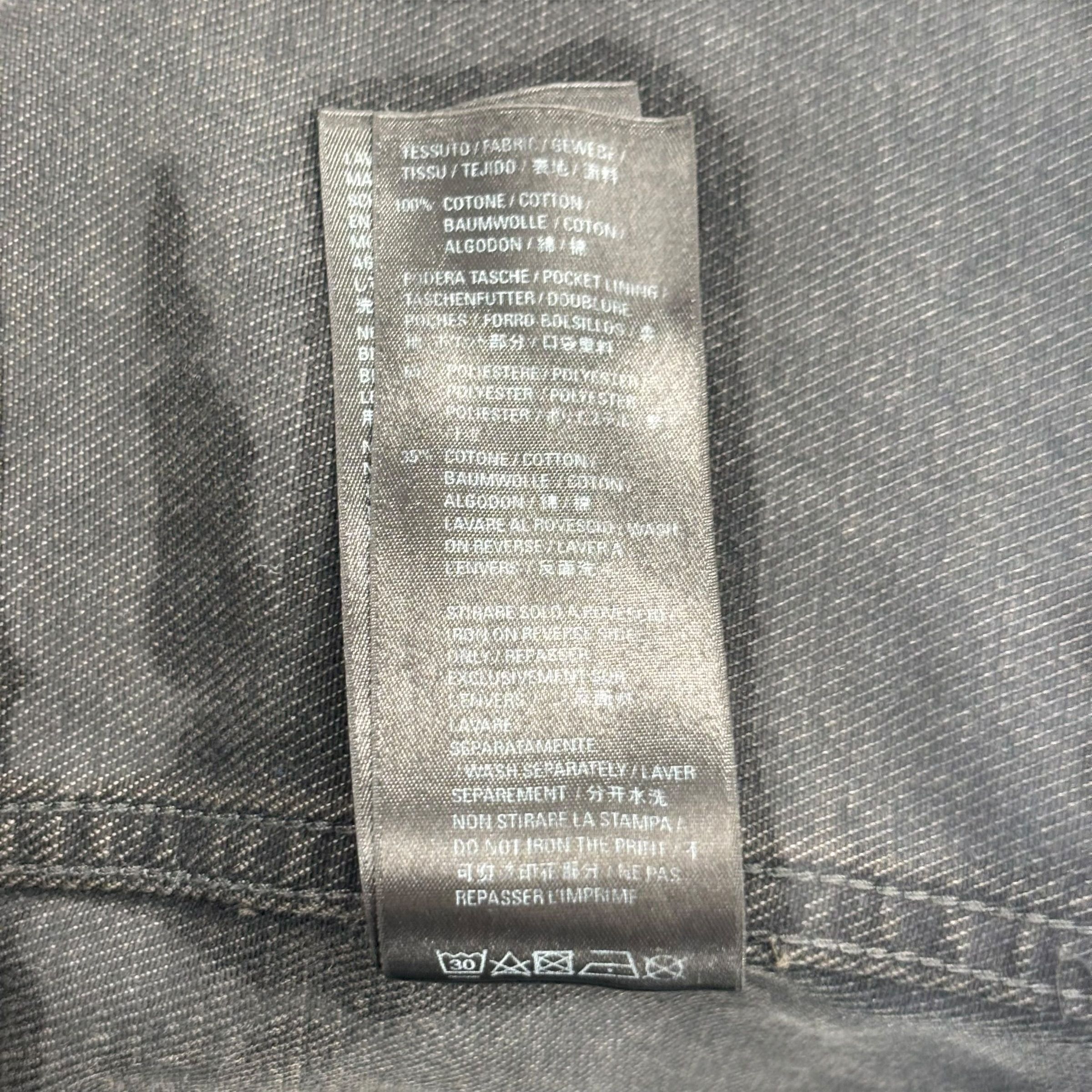 Balenciaga Spray Paint Logo Denim Jacket Black Size US S / EU 44-46 / 1 - 6 Thumbnail
