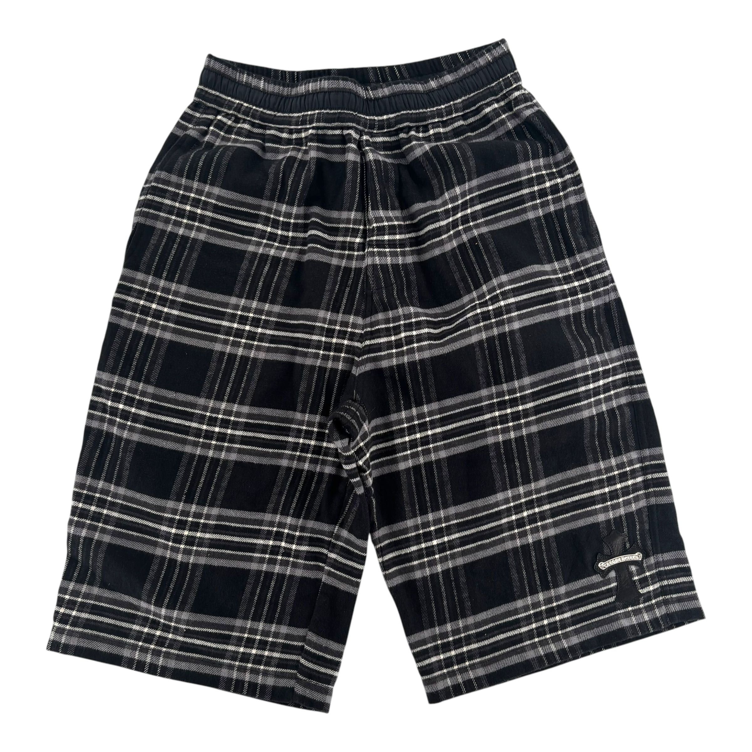 Chrome Hearts After School Cross Patch Flannel Shorts Grey Size US 32 / EU 48 - 2 Thumbnail