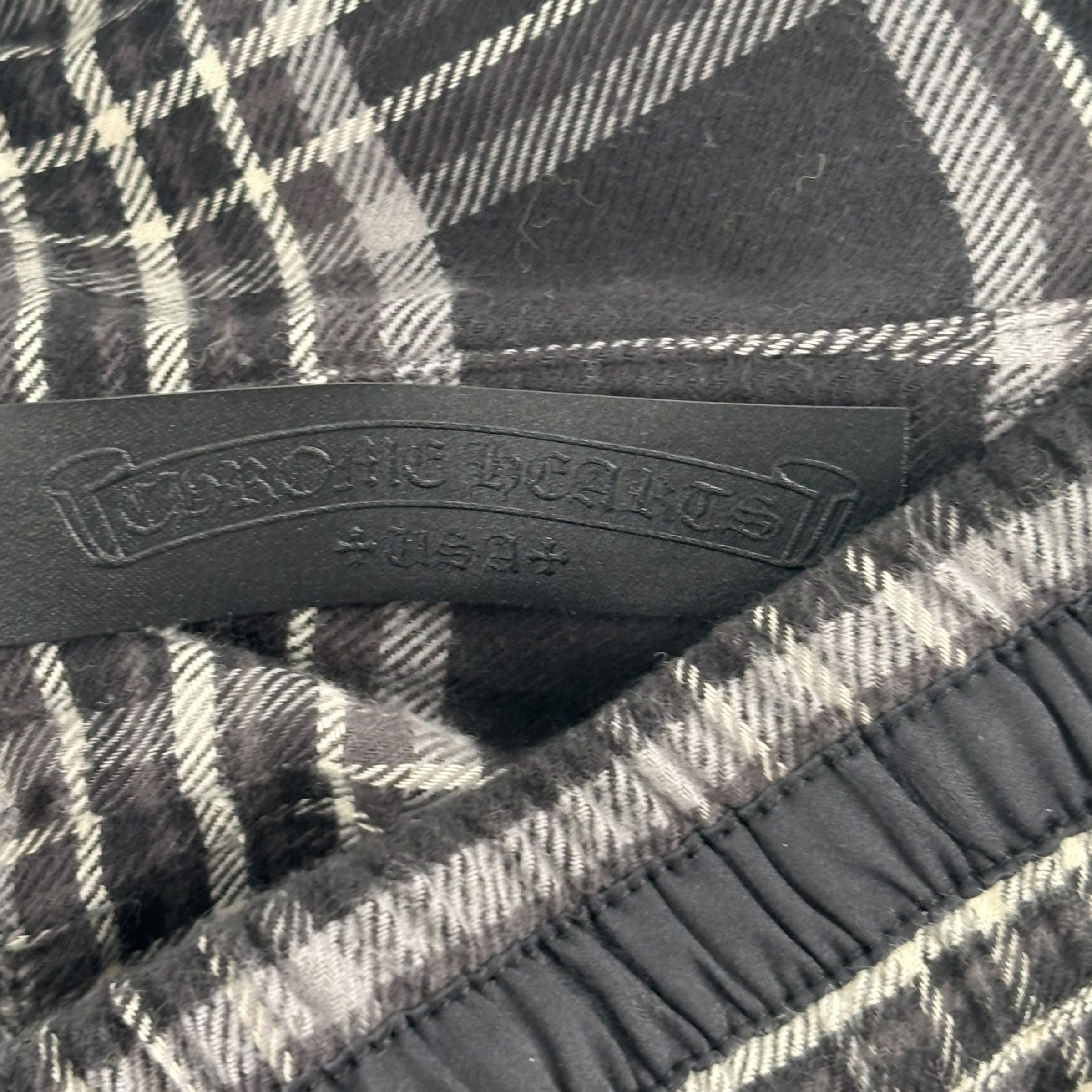 Chrome Hearts After School Cross Patch Flannel Shorts Grey Size US 32 / EU 48 - 4 Thumbnail
