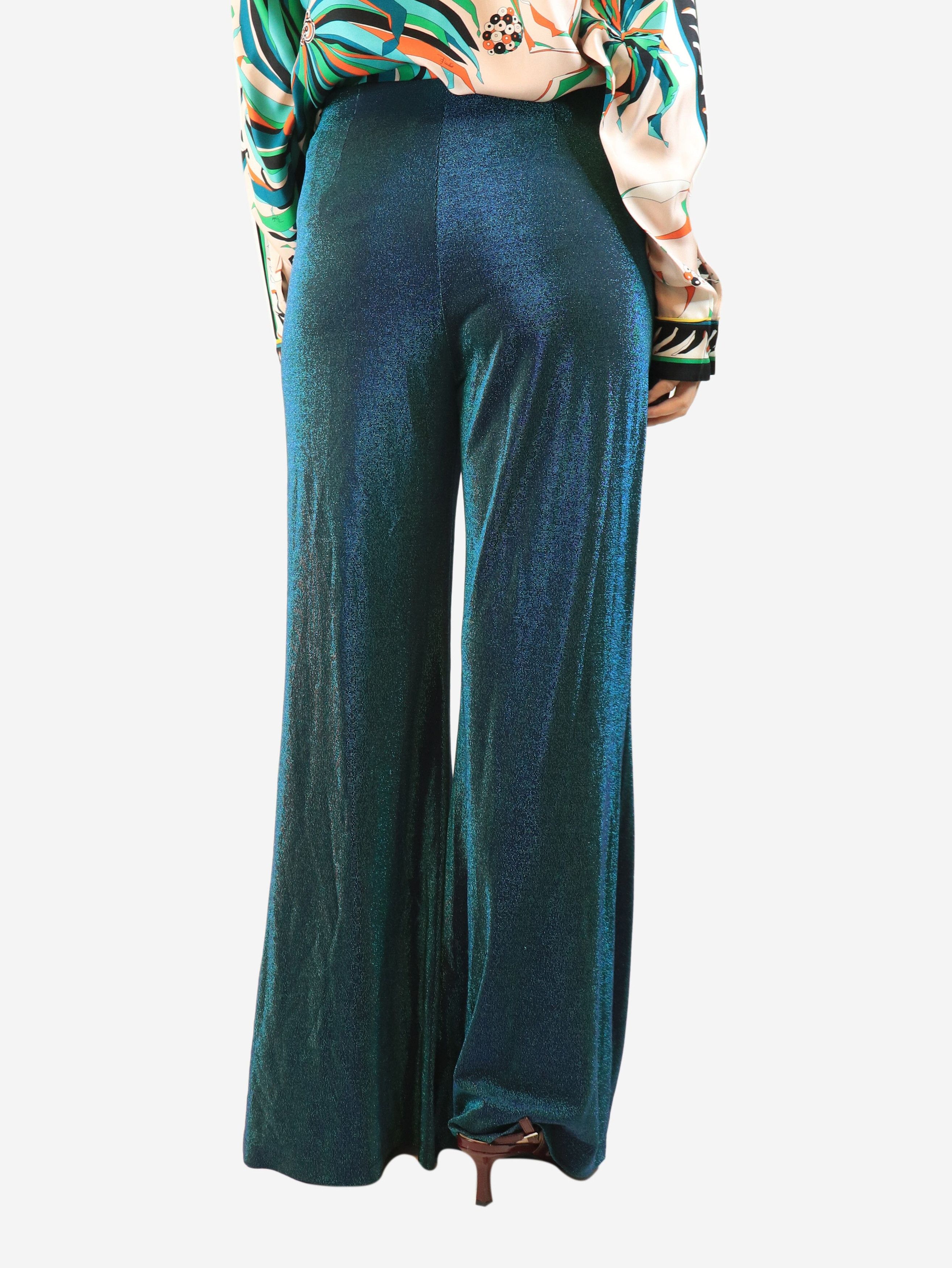 Missoni Green lurex trousers - M Size 27" / US 4 / IT 40 - 3 Thumbnail