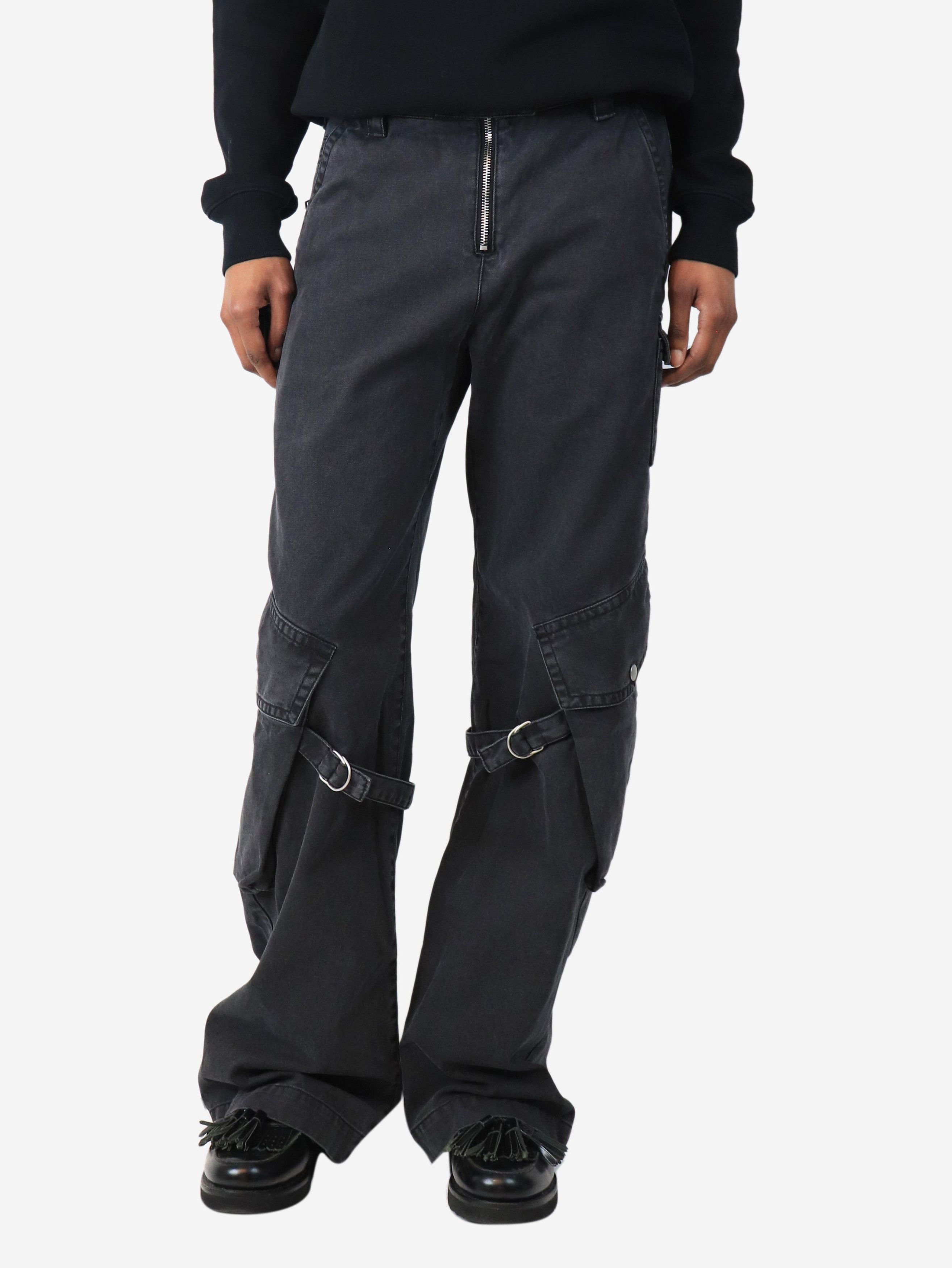Acne Studios Charcoal grey cargo trousers - UK 8 Size 27" / US 4 / IT 40 - 2 Thumbnail