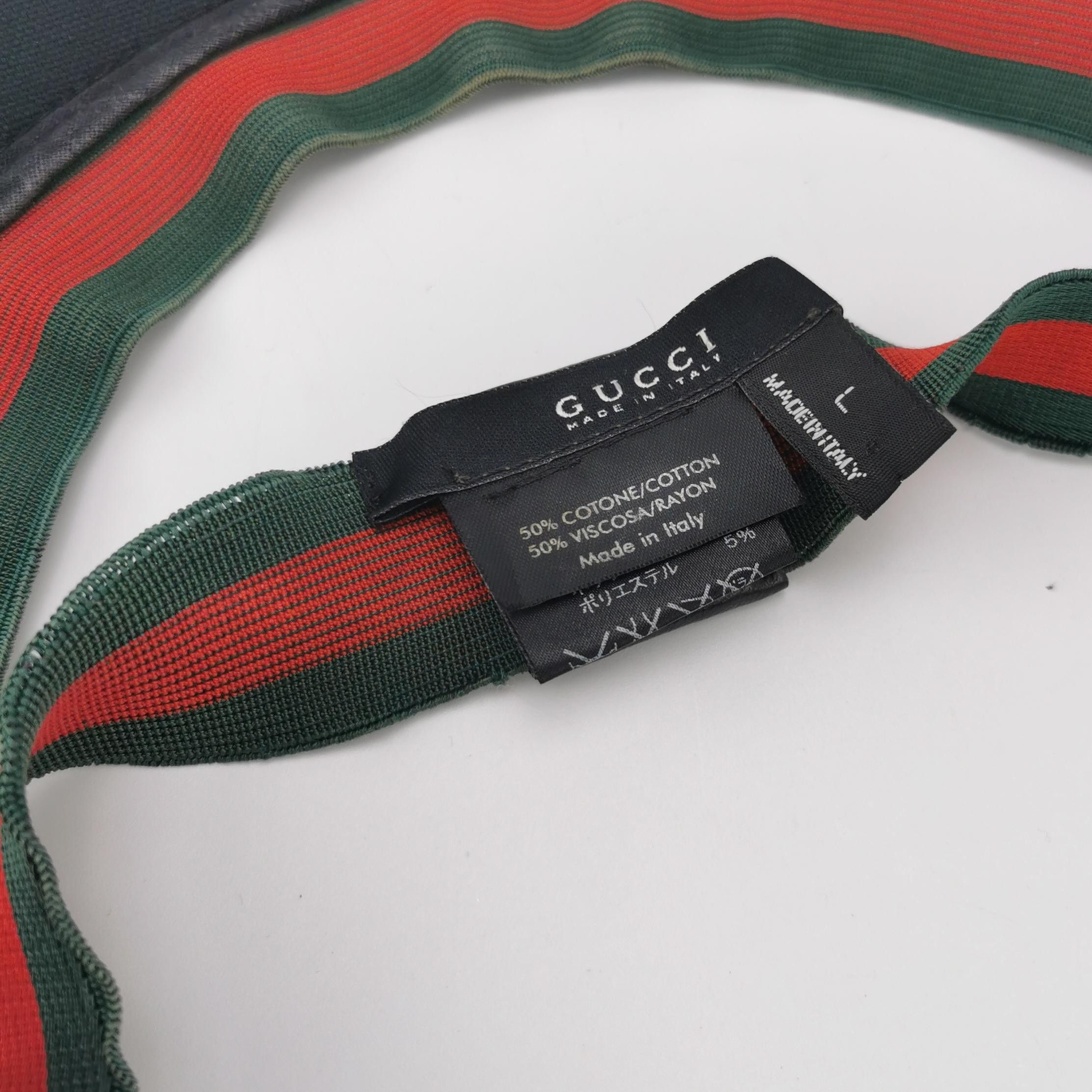 Gucci Gucci Web Stripe Visor Size L Size ONE SIZE - 5 Thumbnail