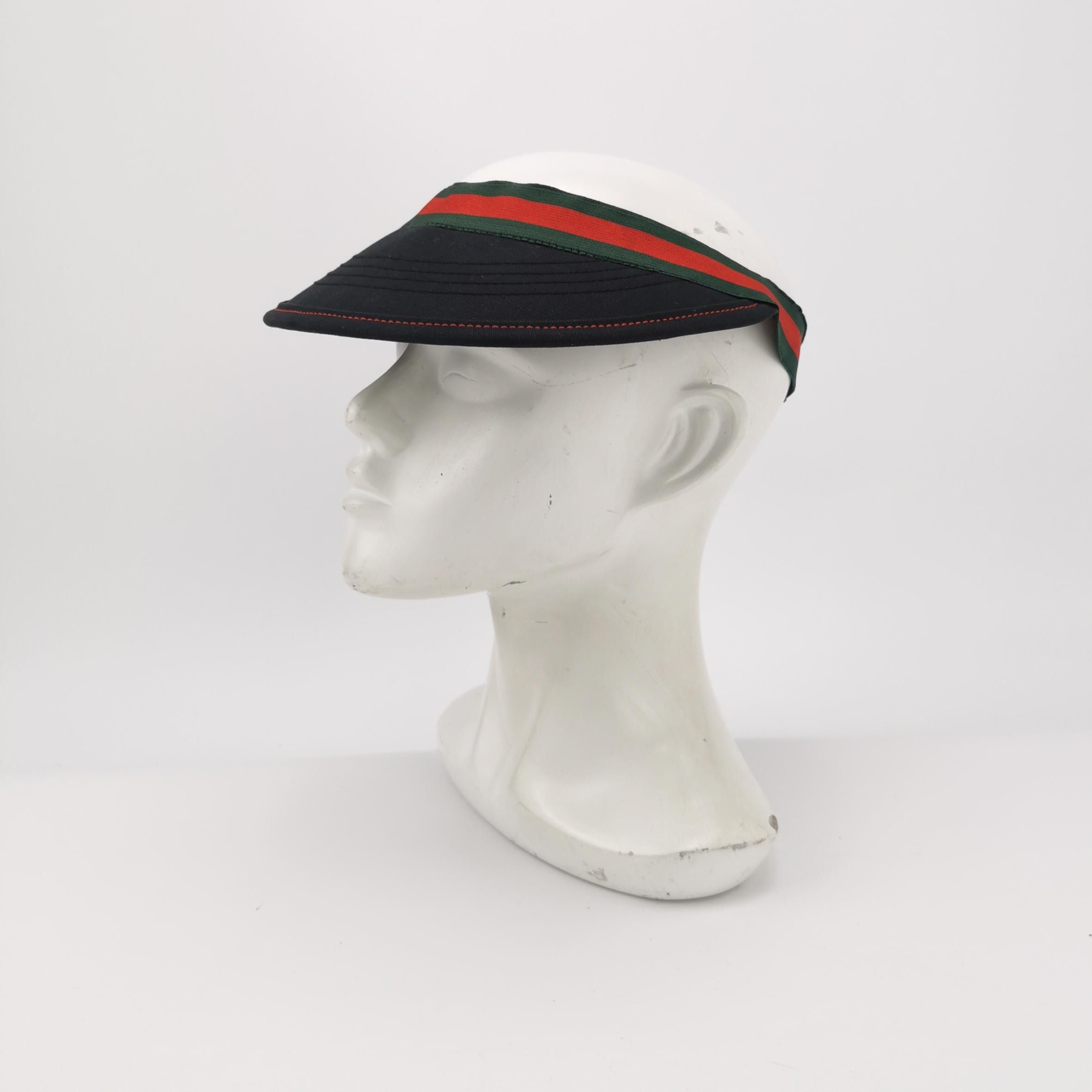 Gucci Gucci Web Stripe Visor Size L Size ONE SIZE - 2 Thumbnail