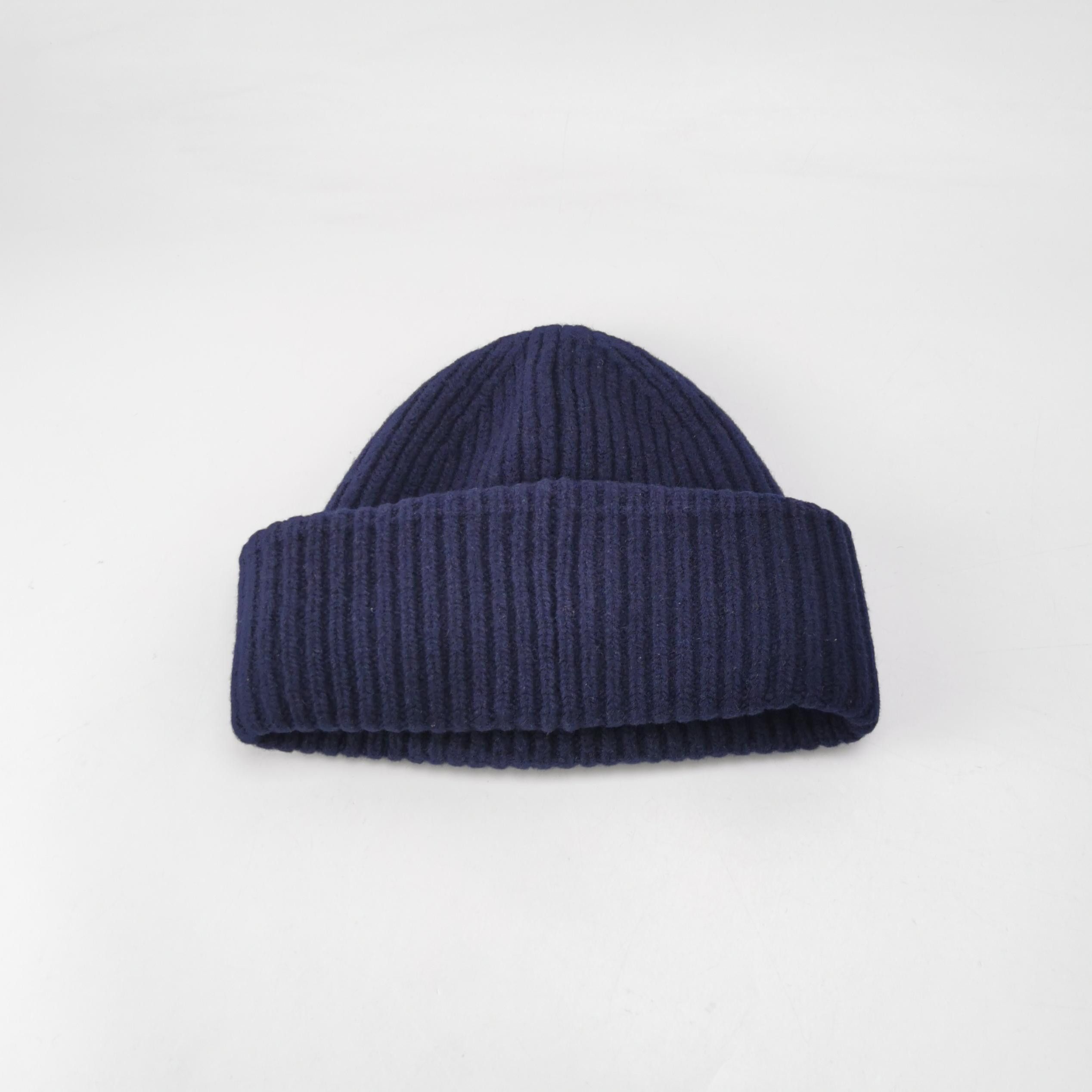 Acne Studios Acne Studios Face Patch Beanie Blue One Size Size ONE SIZE - 2 Thumbnail