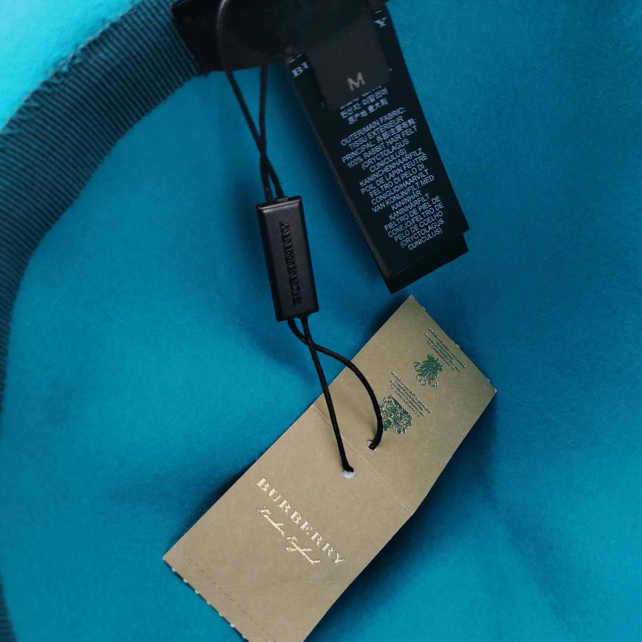 Burberry Burberry Blue Rabbit Hair Felt Hat Size M Size ONE SIZE - 4 Thumbnail